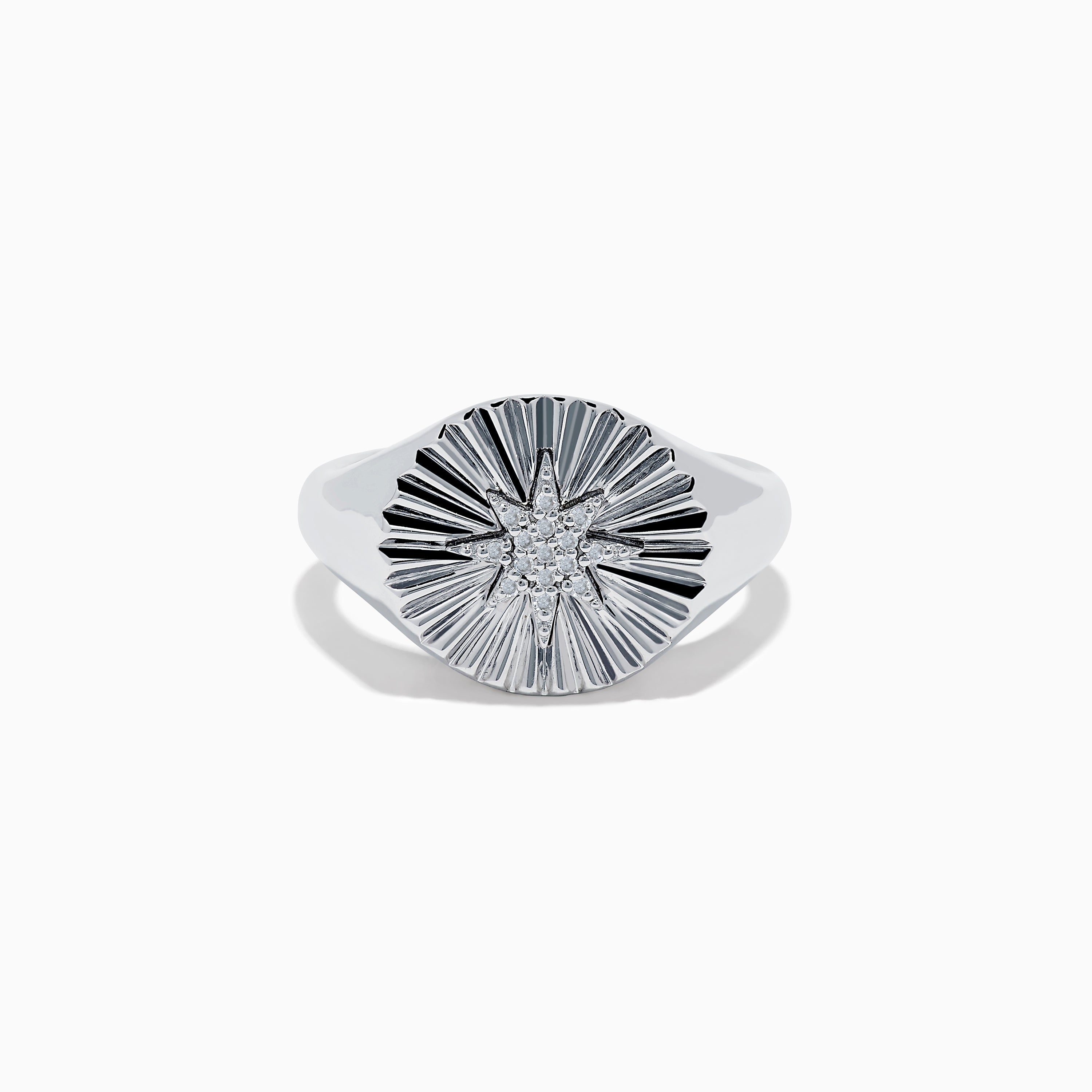 925 Sterling Silver Diamond Star Ring