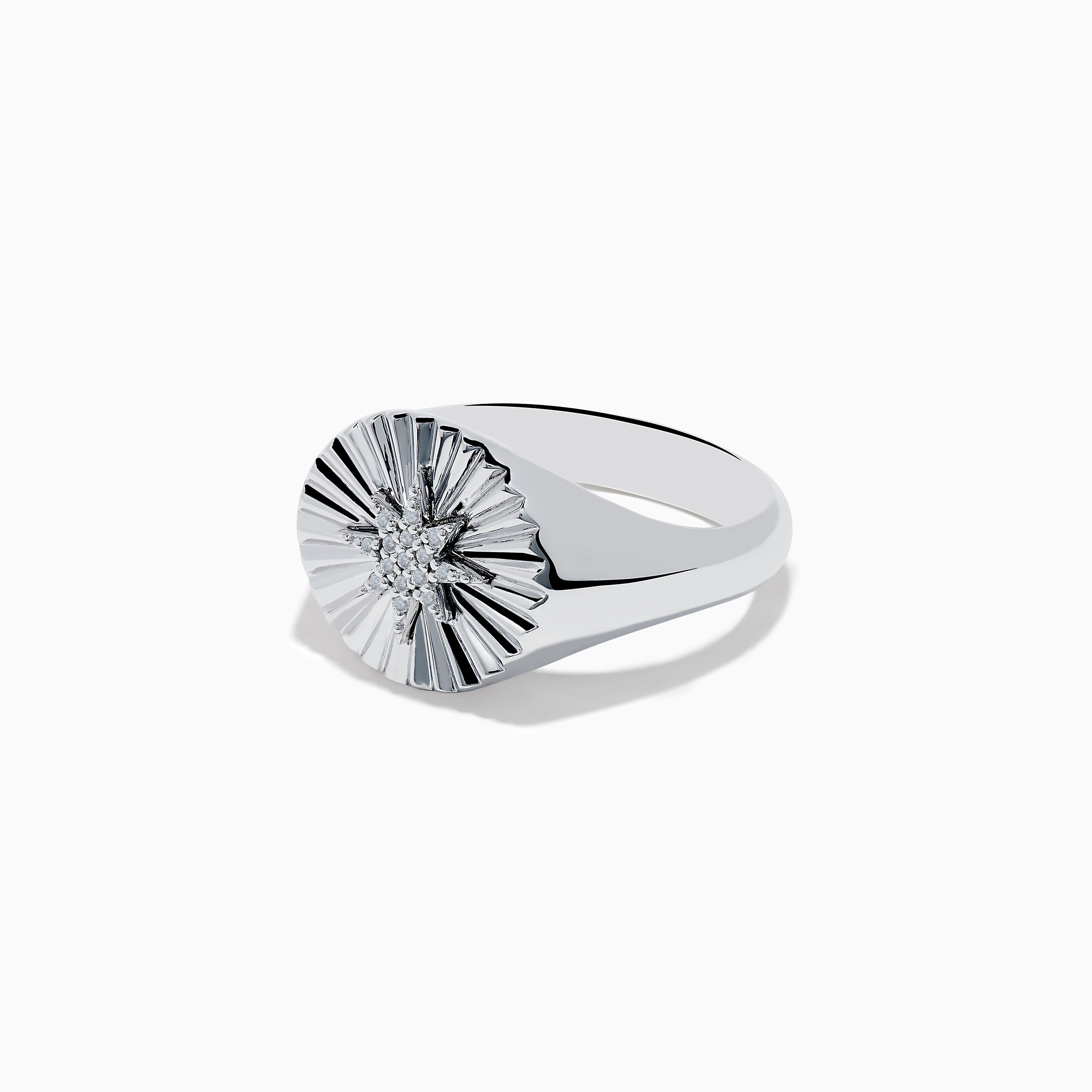 925 Sterling Silver Diamond Star Ring