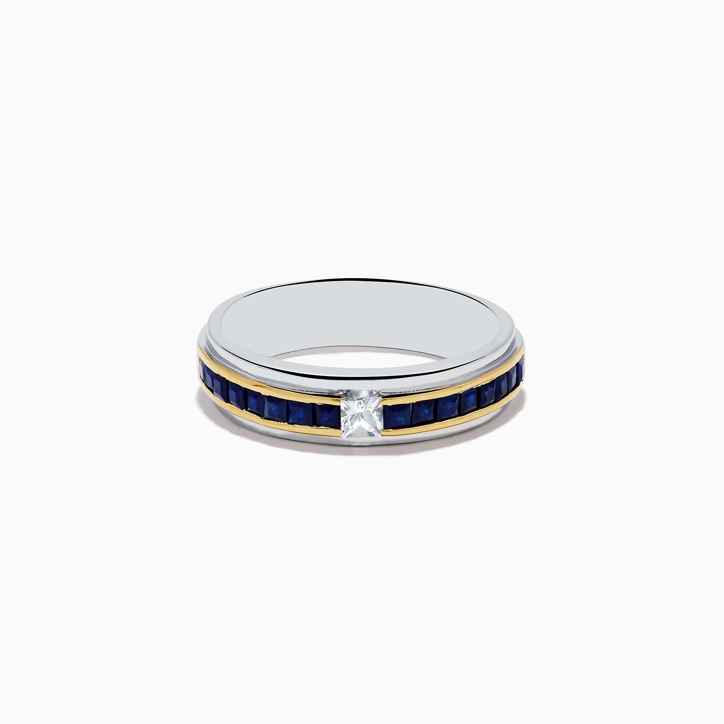 Men's Sterling Silver Sapphire Ring