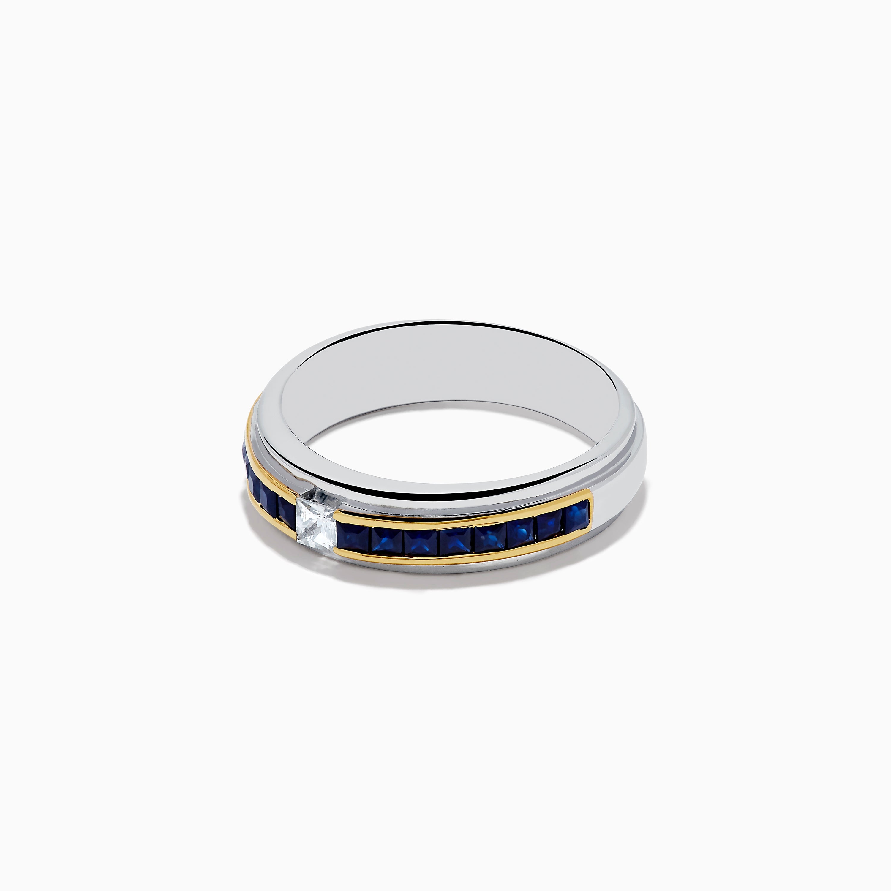 Men's Sterling Silver Sapphire Ring