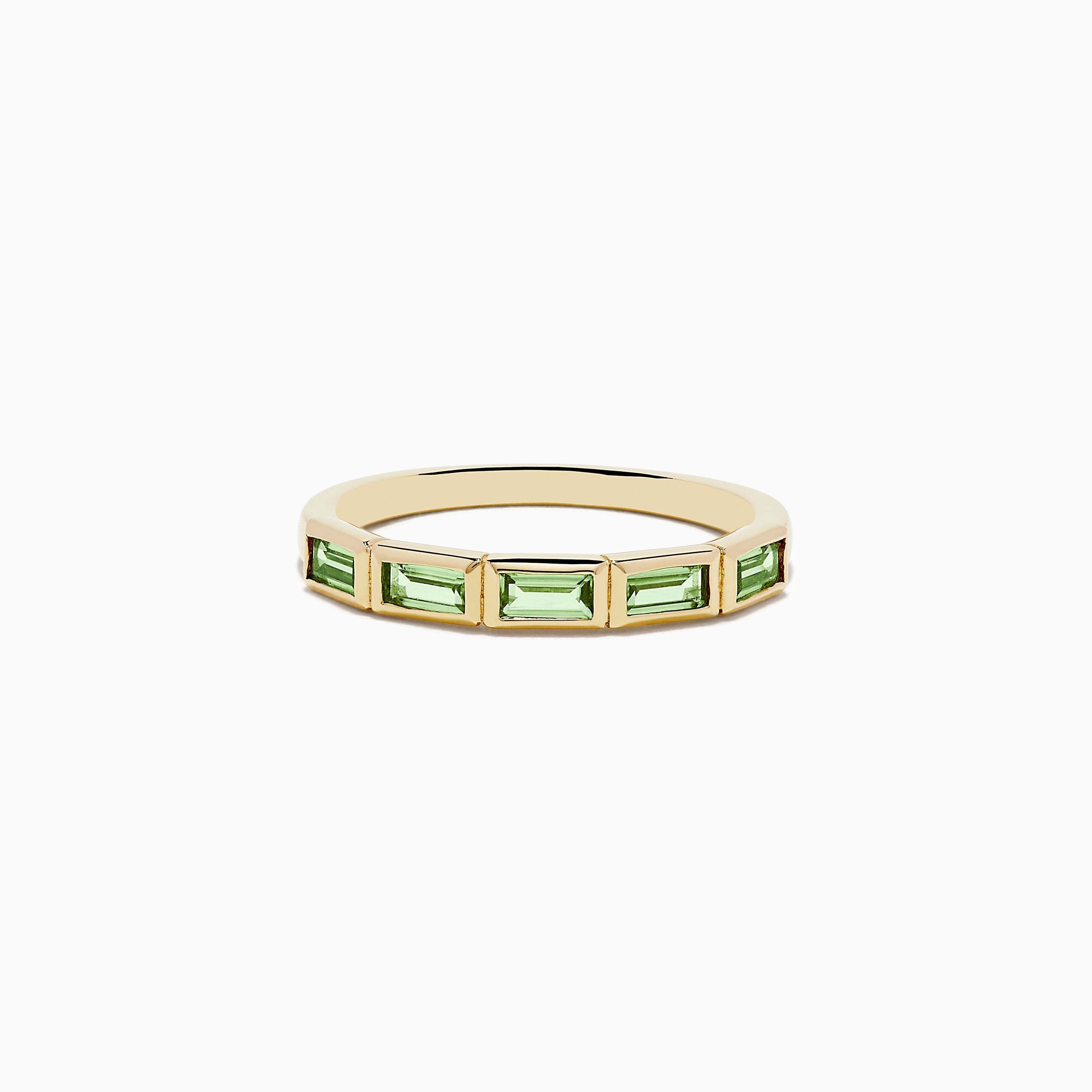 14K Yellow Gold Peridot Ring