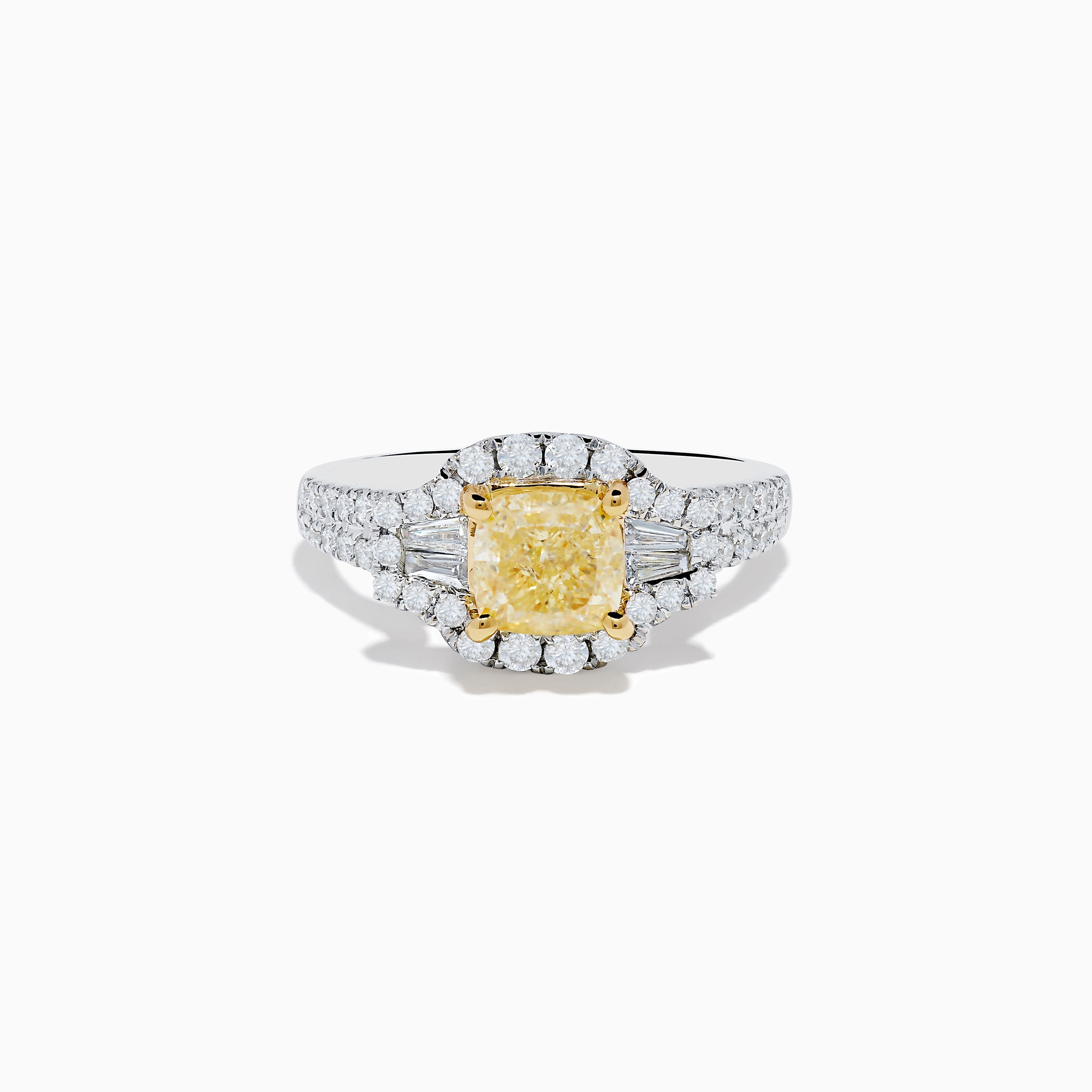 Canare 18K Two Tone Gold White and Yellow Diamond Ring