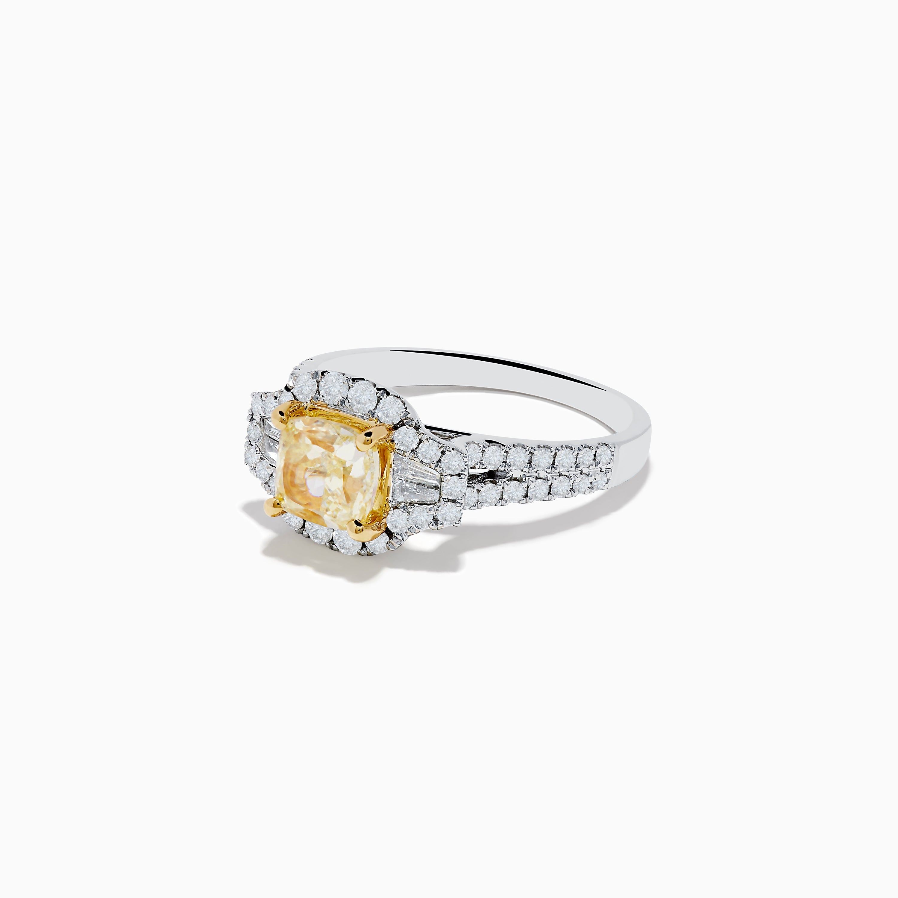 Canare 18K Two Tone Gold White and Yellow Diamond Ring