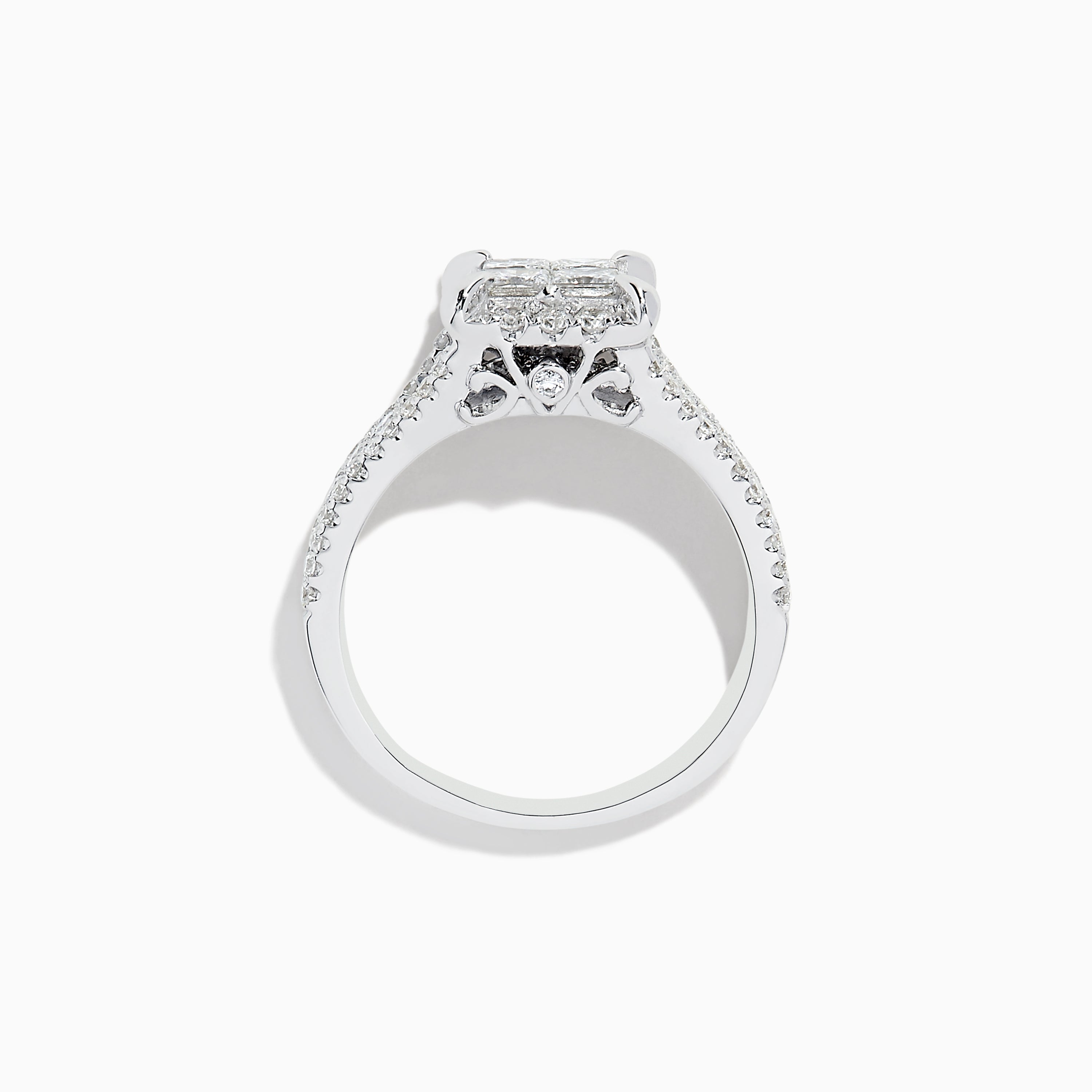 14K White Gold Diamond Ring, 1.50 TCW