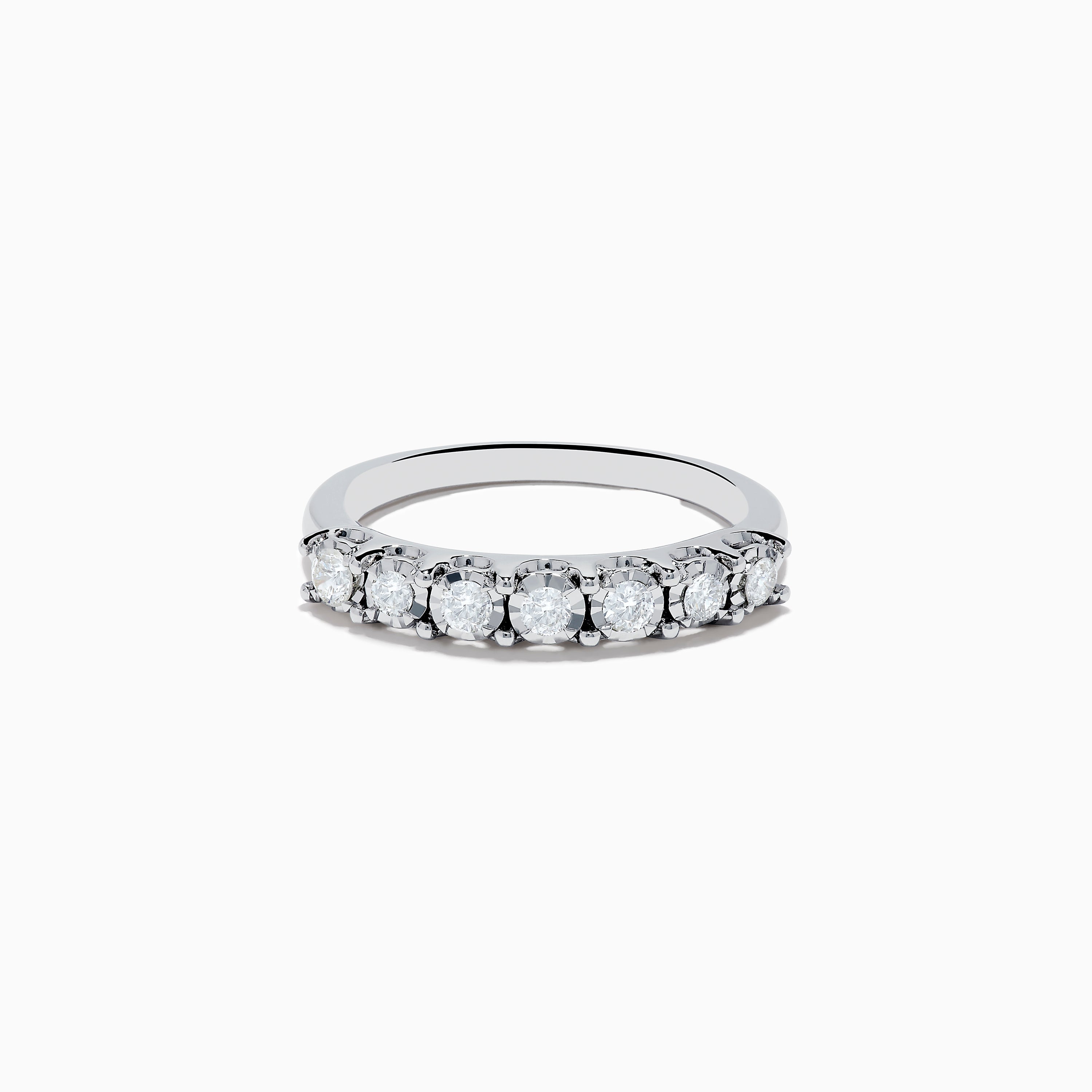 925 Silver Diamond Band Ring