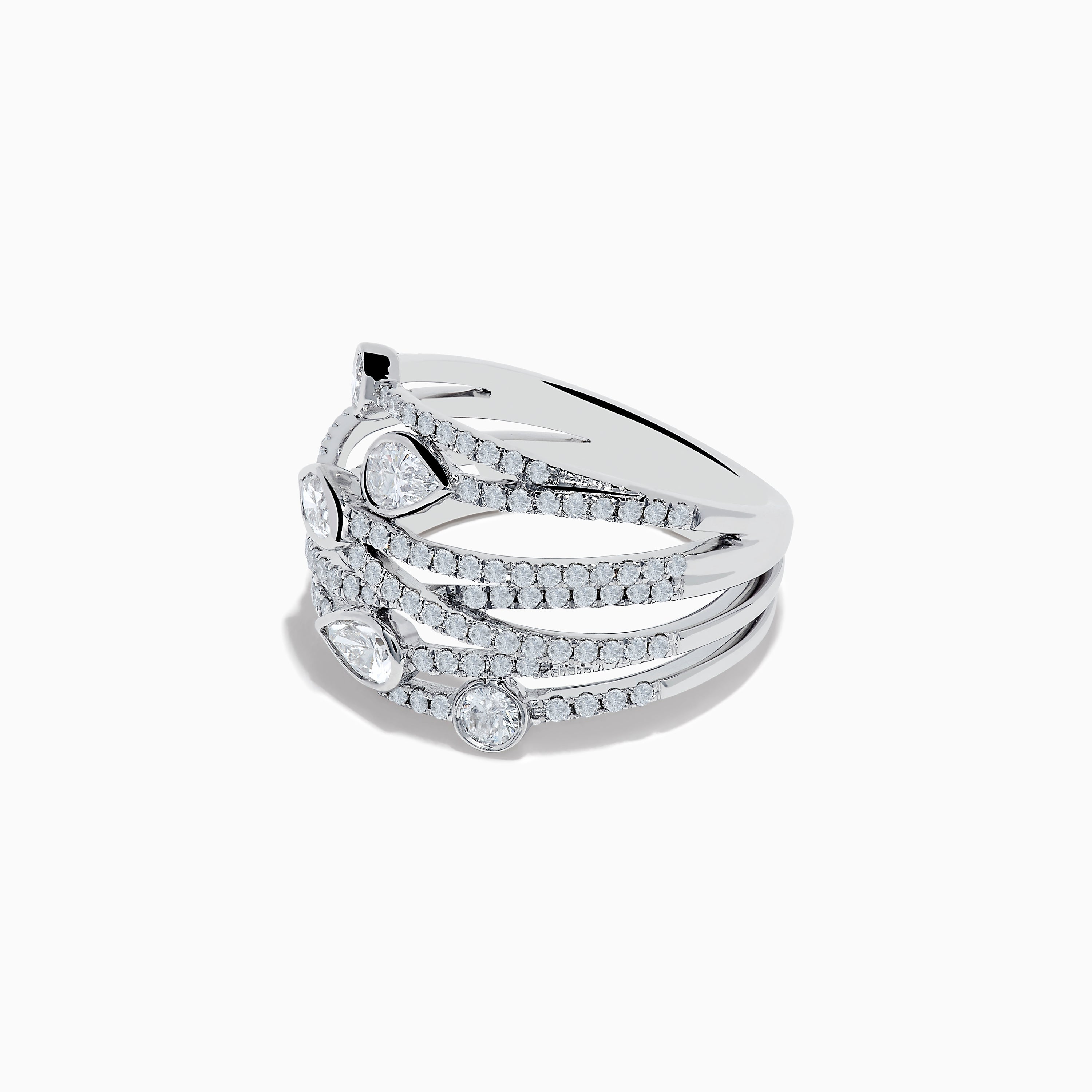 Pave Classica 14K White Gold Diamond Ring