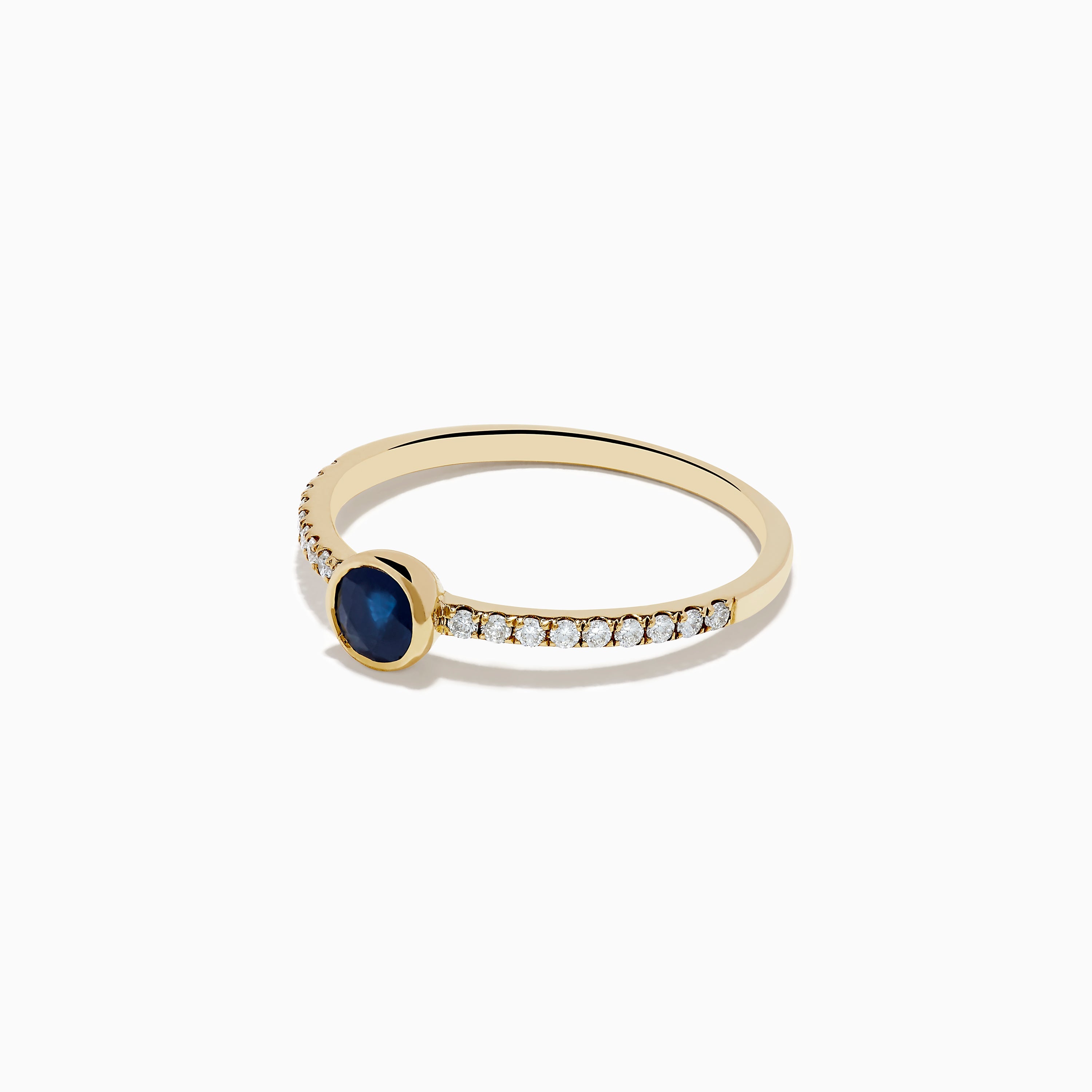 Royal Bleu 14K Yellow Gold Sapphire and Diamond Ring