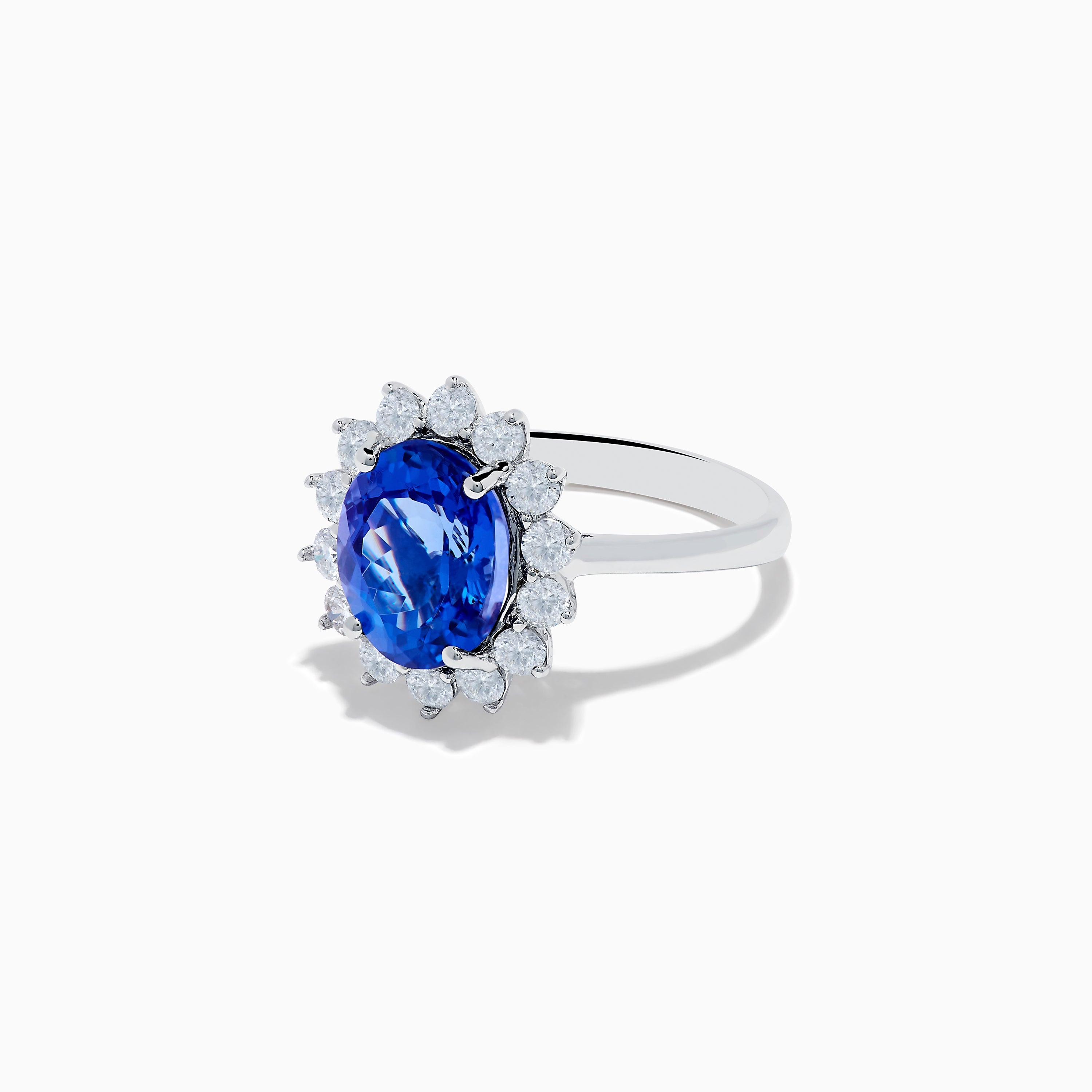 Nahla Siri 14K White Gold Tanzanite and Diamond Ring