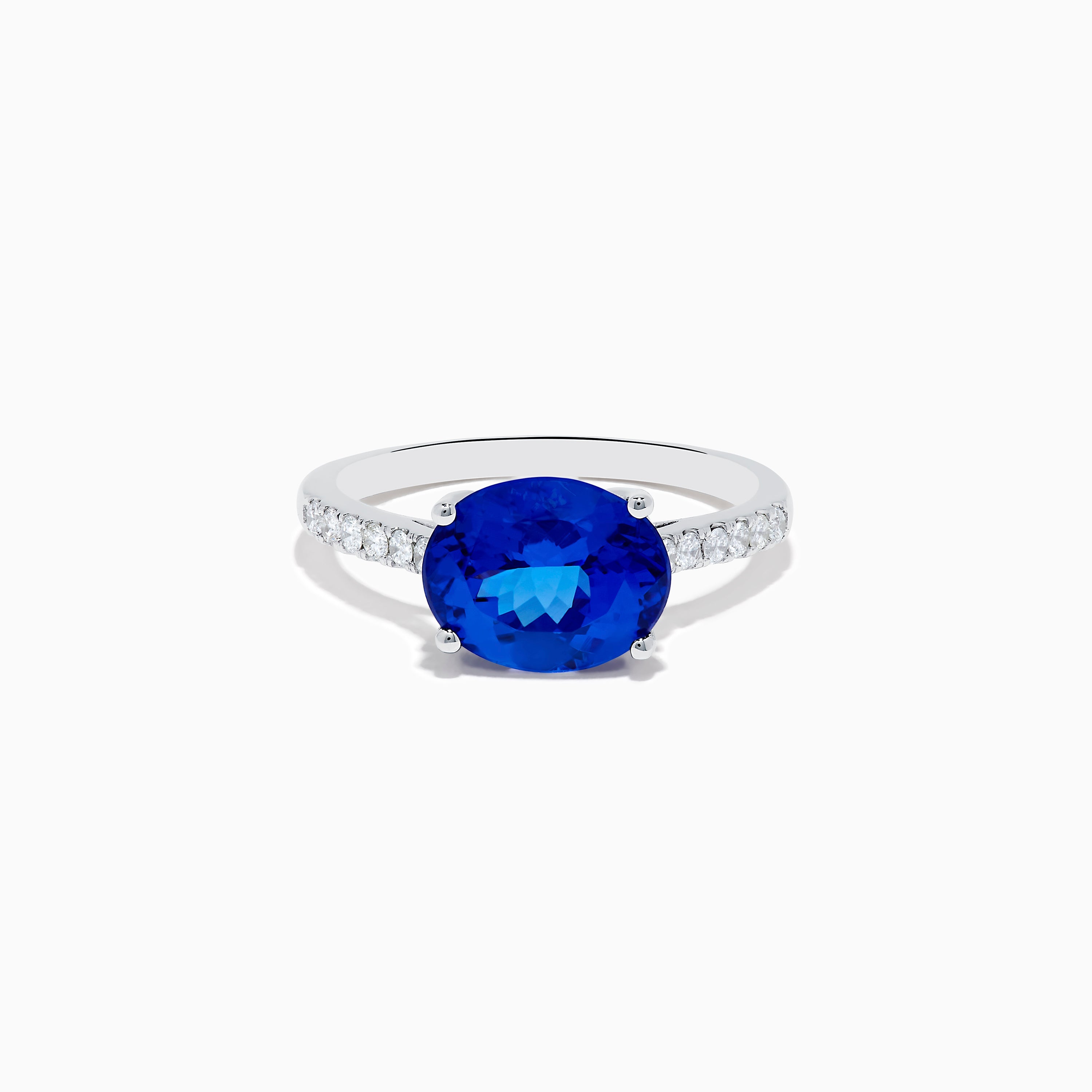 Nahla Siri 14K White Gold Tanzanite and Diamond Ring