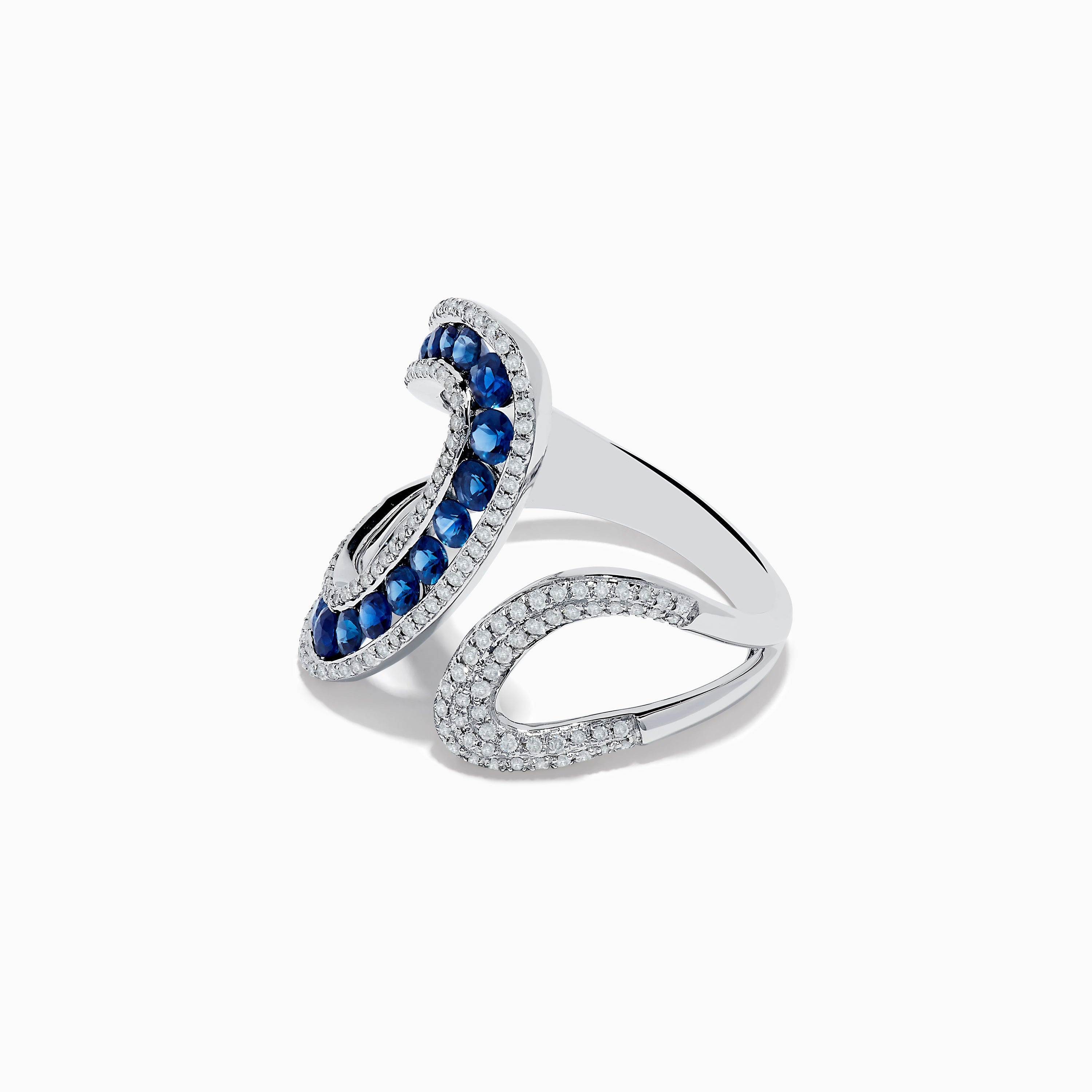 Royal Bleu 14K White Gold Blue Sapphire and Diamond Ring