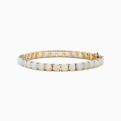 Aurora 14K Yellow Gold Opal Tennis Bracelet