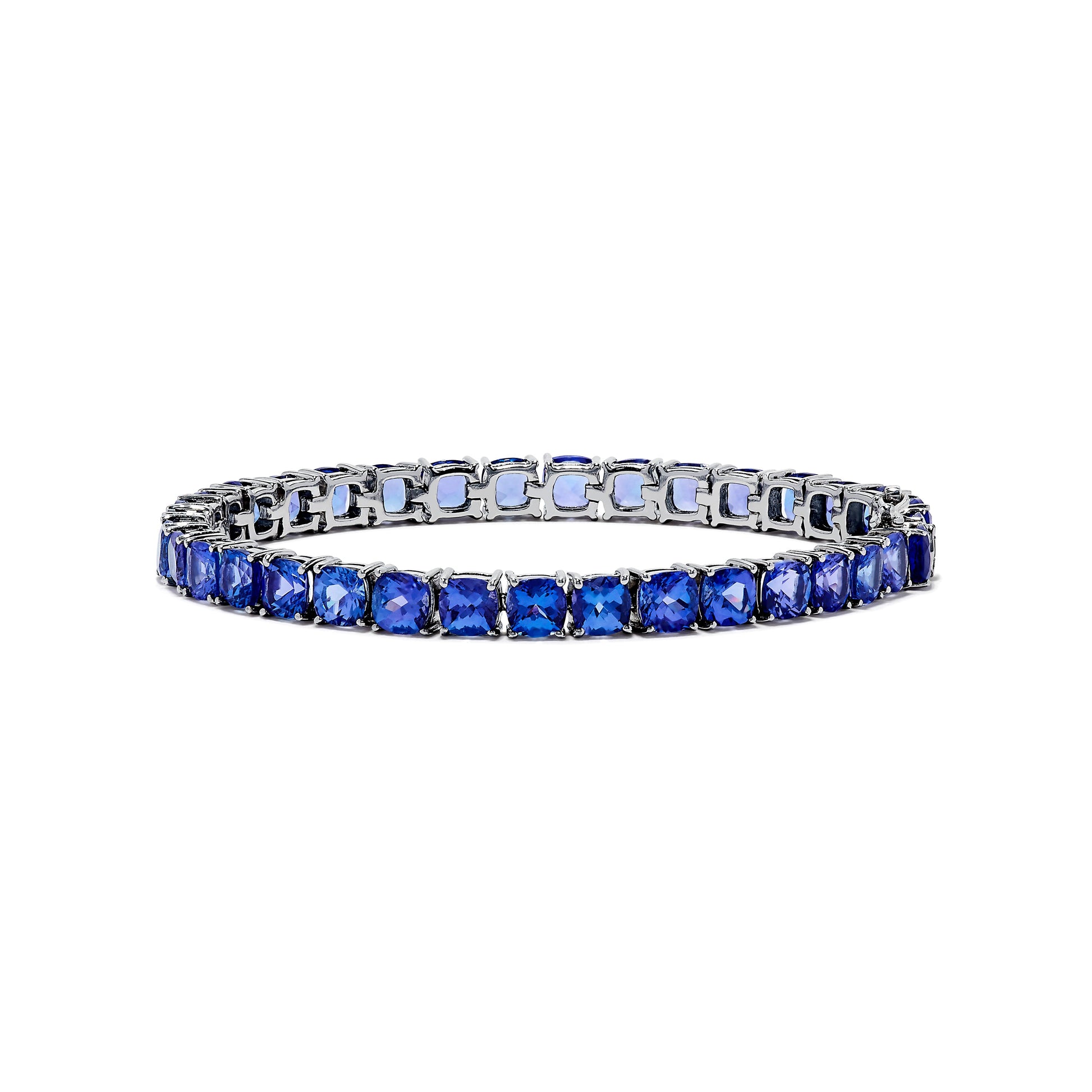 Nahla Siri White Gold Tanzanite Tennis Bracelet
