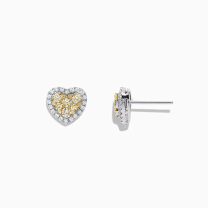 14K solid gold diamond hoop earrings for women with brilliant round-cut diamonds, perfect for luxury everyday wear.