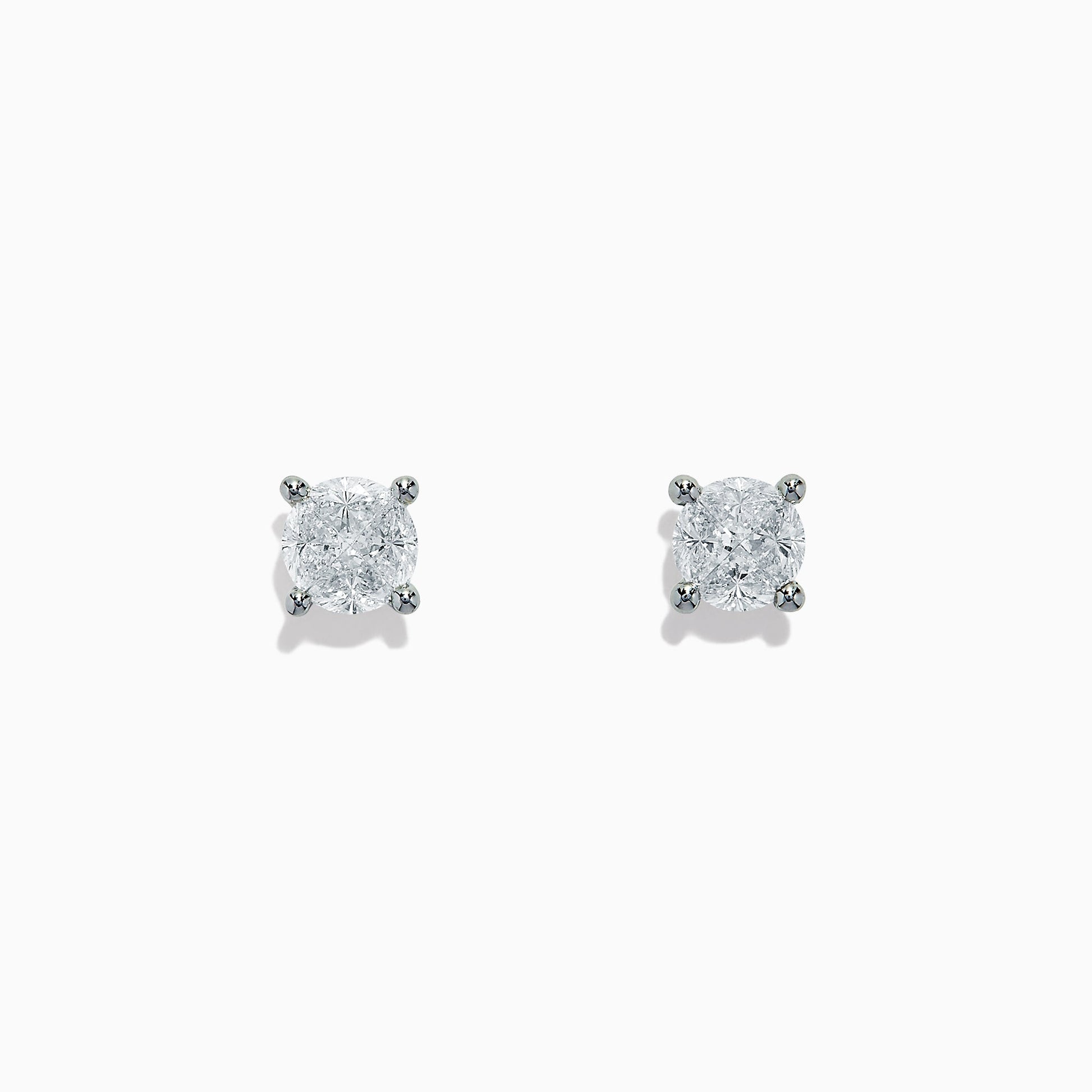 14K solid gold diamond hoop earrings for women with brilliant round-cut diamonds, perfect for luxury everyday wear.