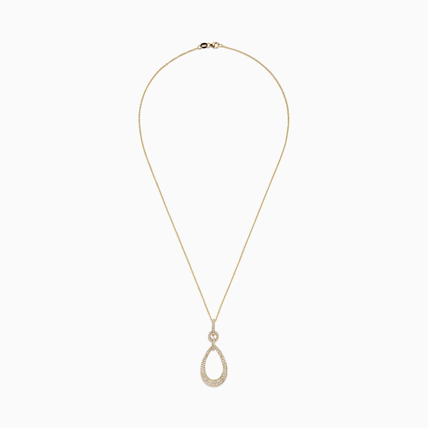 14K Yellow Gold Diamond Pendant, 1.22 TCW