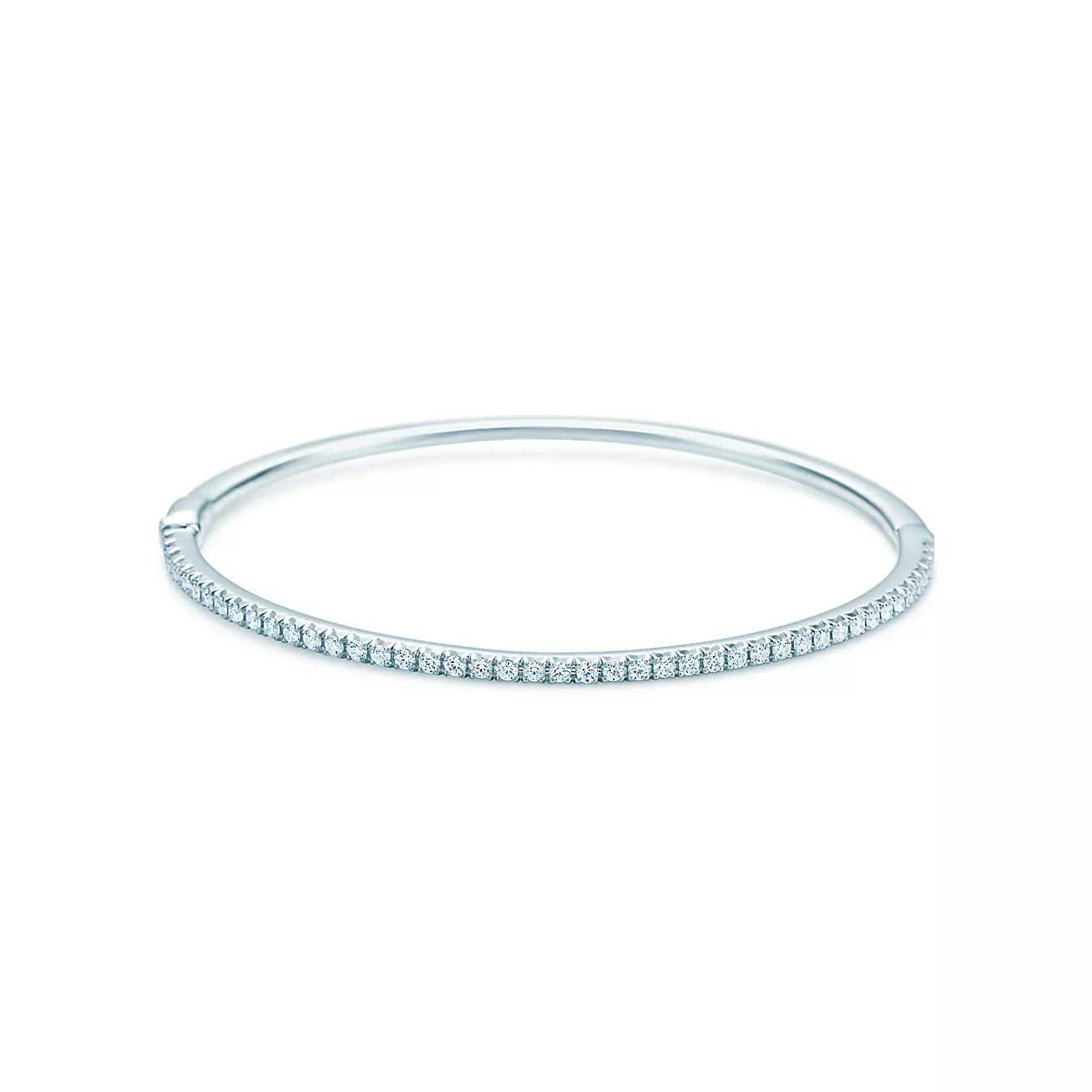 Eternal Spark Hinged Bangle - Luxe Diamond Collection