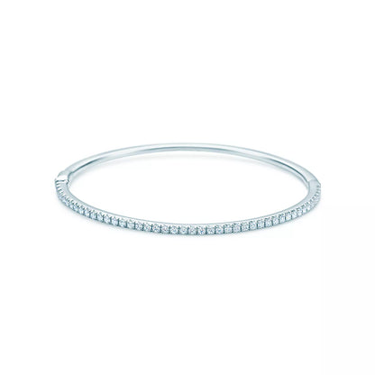 Eternal Spark Hinged Bangle - Luxe Diamond Collection