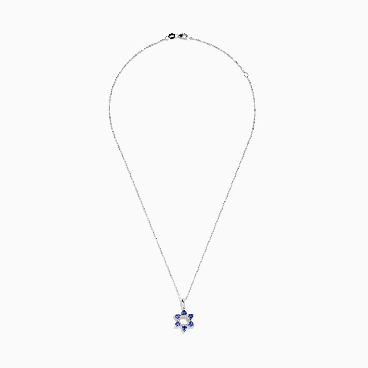 Nahla Siri 14k Gold Tanzanite and Diamond Star of David Pendant