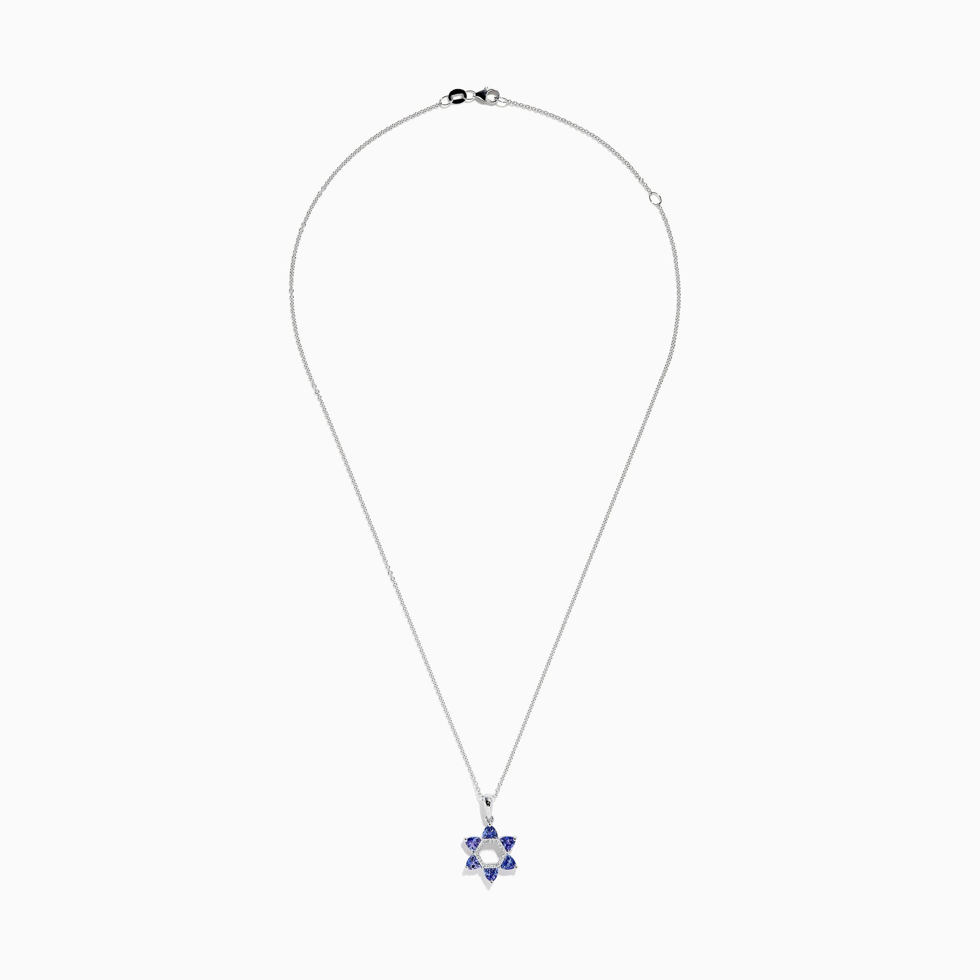 Nahla Siri 14k Gold Tanzanite and Diamond Star of David Pendant