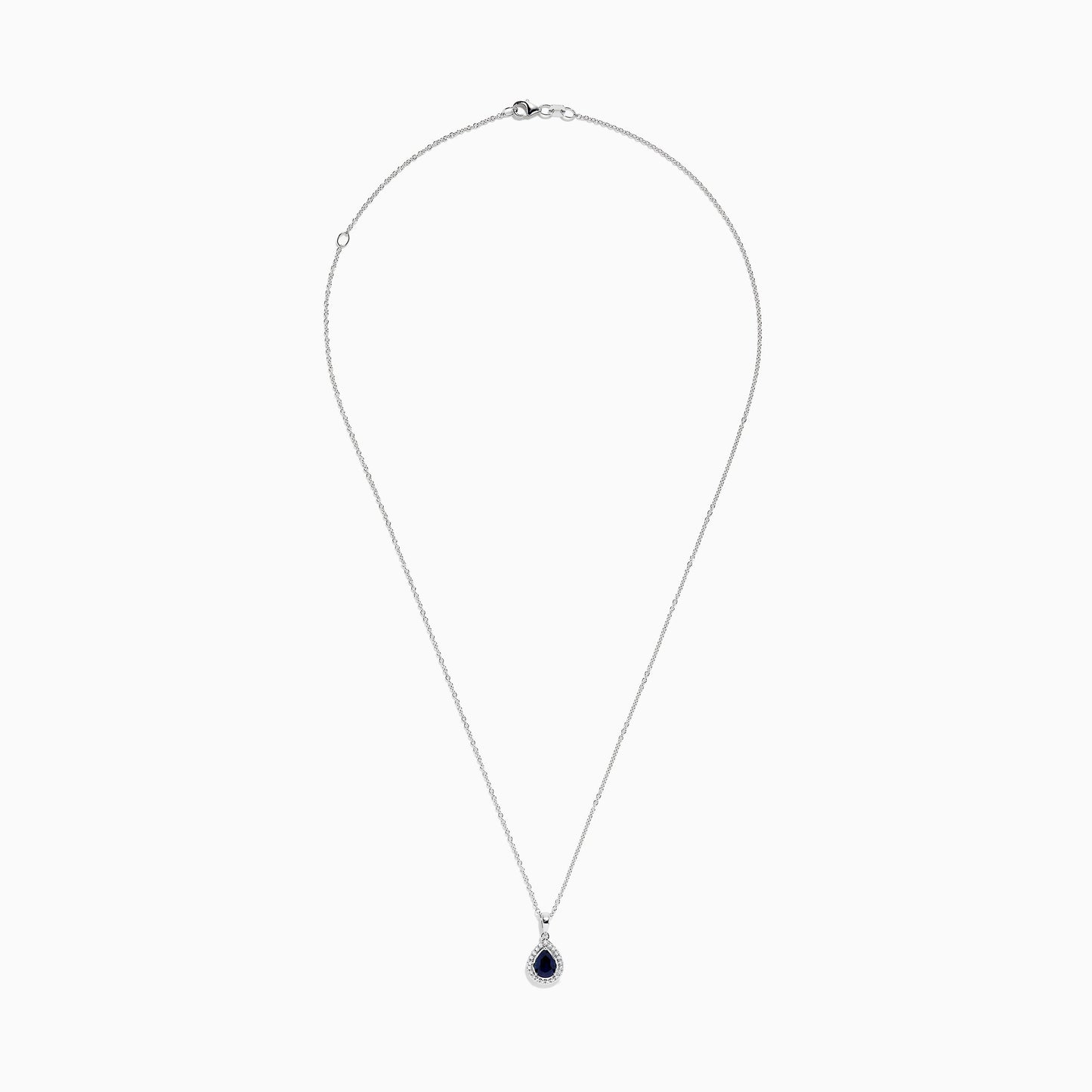 Royale Bleu 14K White Gold Sapphire and Diamond Pendant