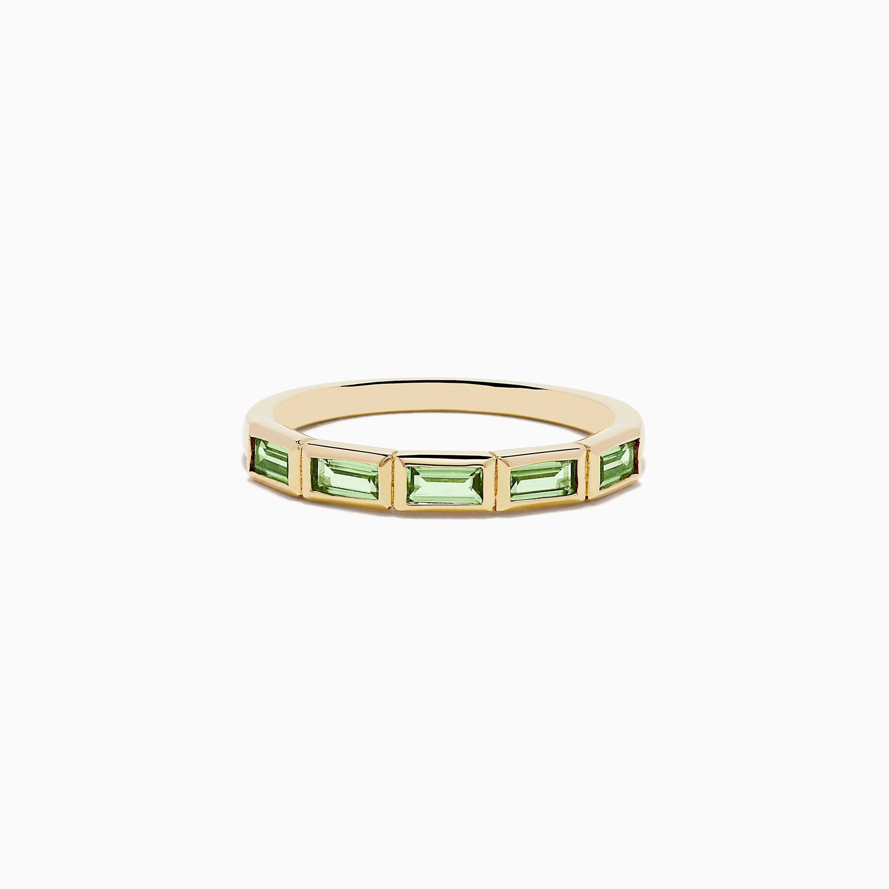 14K Yellow Gold Peridot Ring