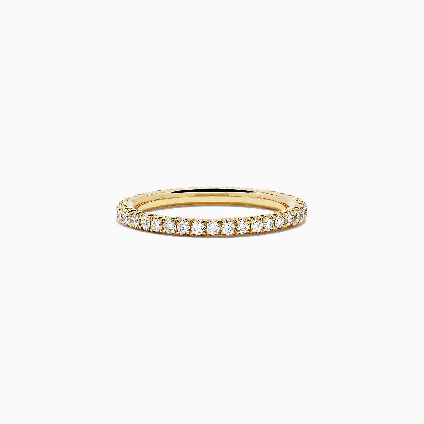 14K Yellow Gold Yellow Diamond Eternity Band, 0.54 TCW