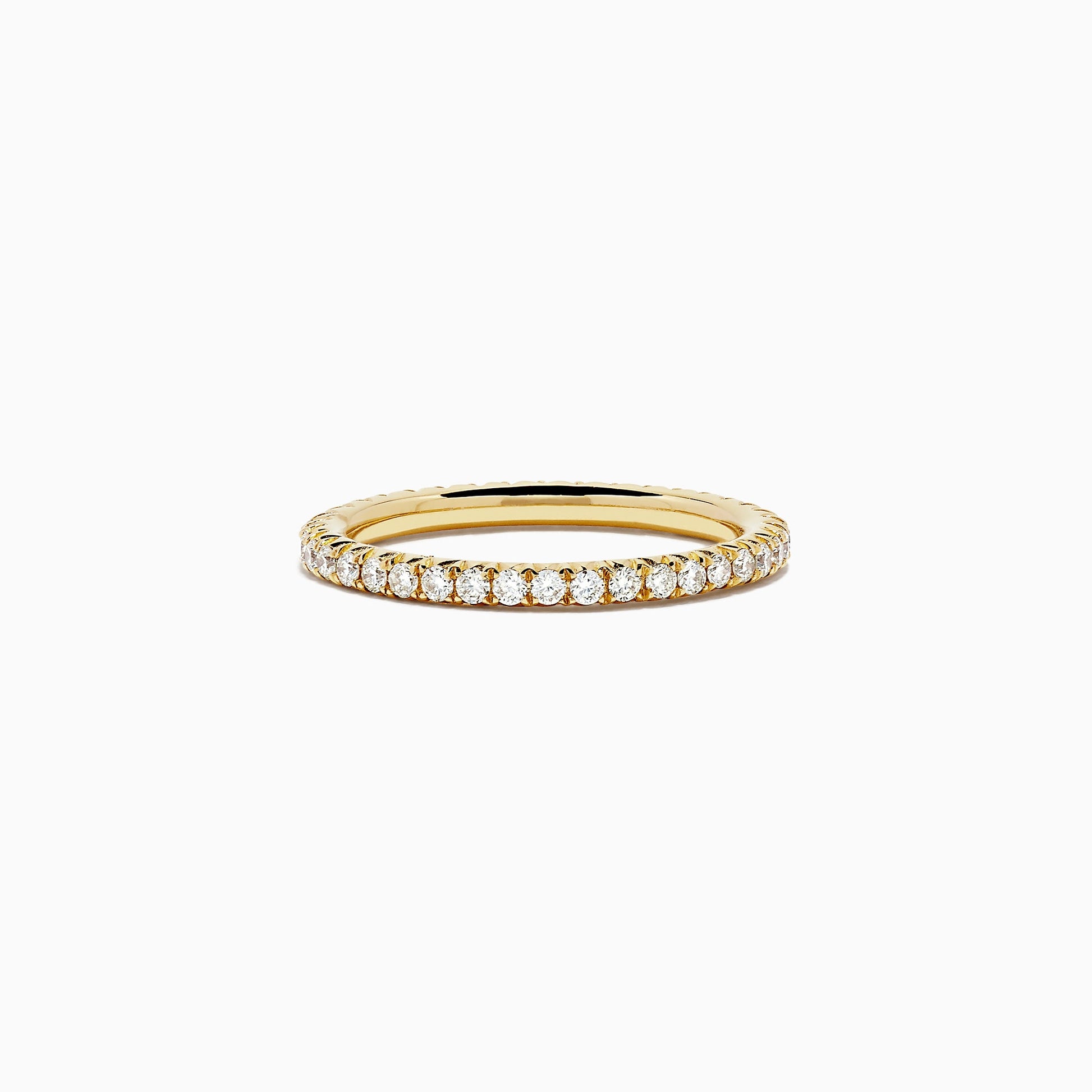 14K Yellow Gold Yellow Diamond Eternity Band, 0.54 TCW