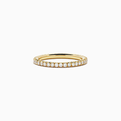 14K Yellow Gold Yellow Diamond Eternity Band, 0.54 TCW