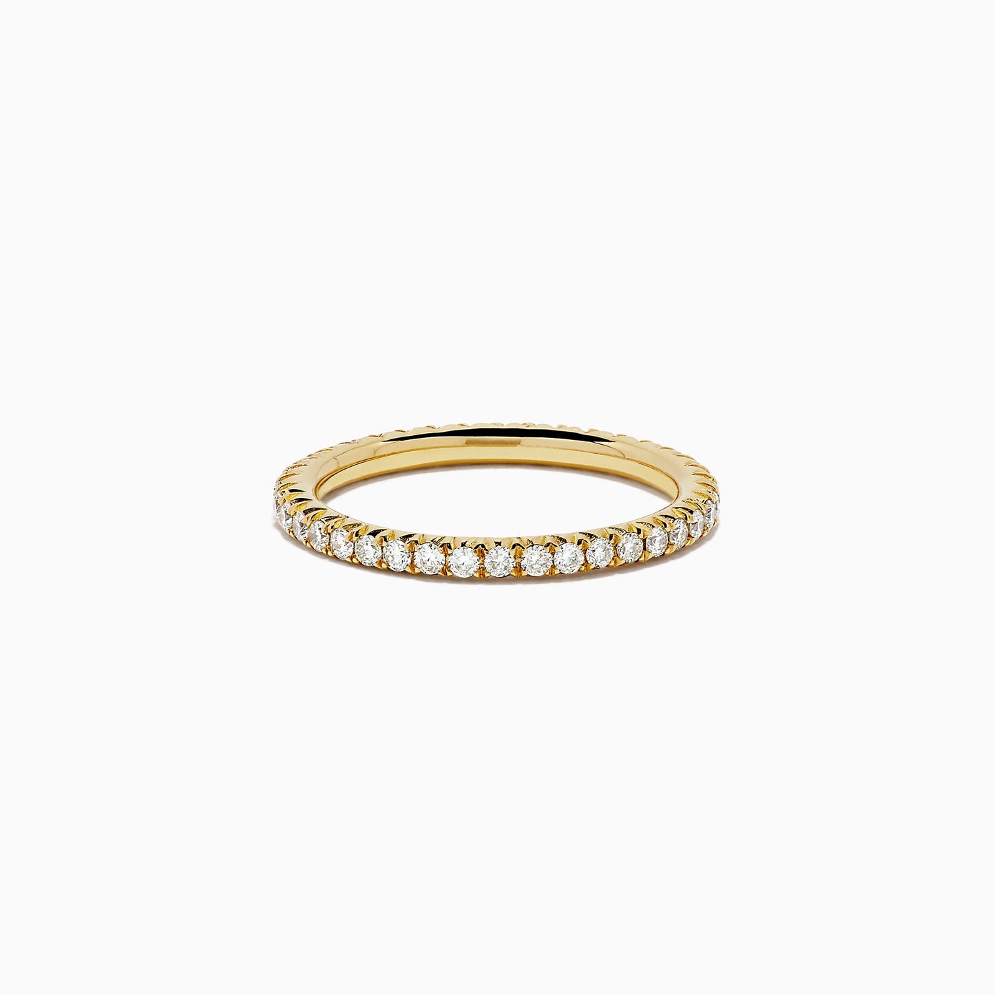 14K Yellow Gold Yellow Diamond Eternity Band, 0.54 TCW