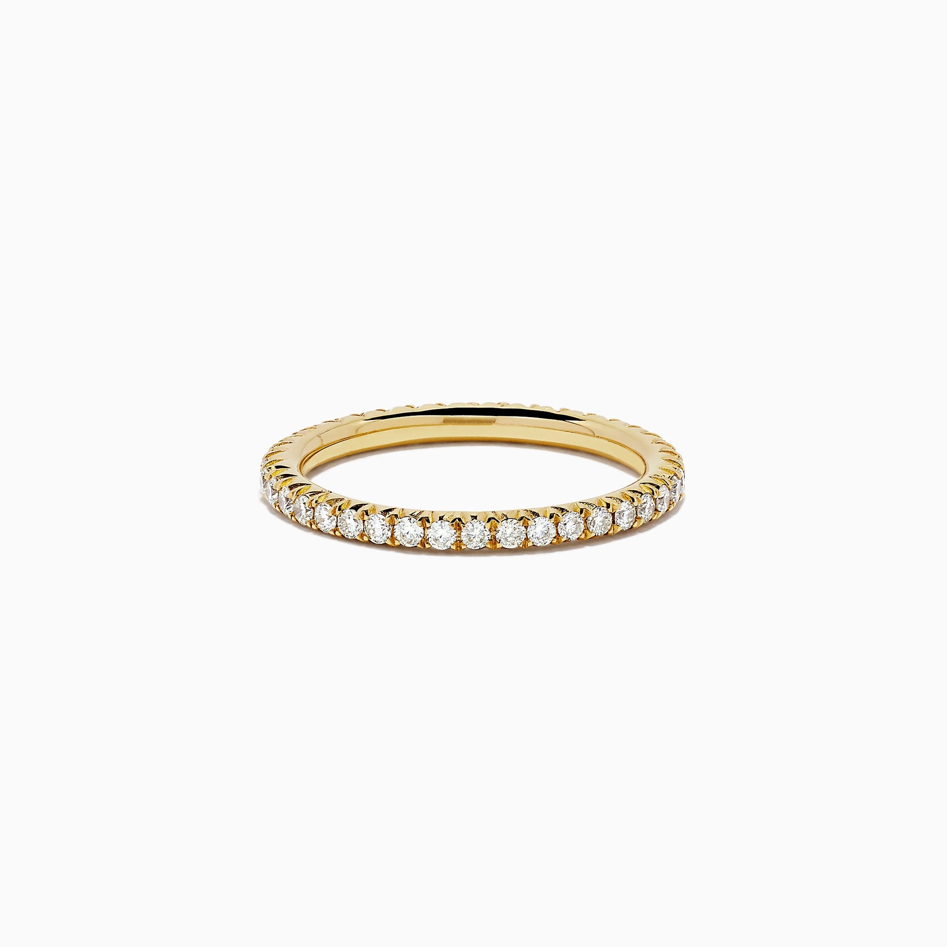 14K Yellow Gold Yellow Diamond Eternity Band, 0.54 TCW
