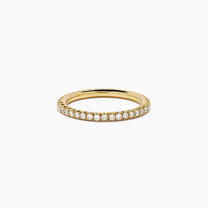 14K Yellow Gold Yellow Diamond Eternity Band, 0.54 TCW