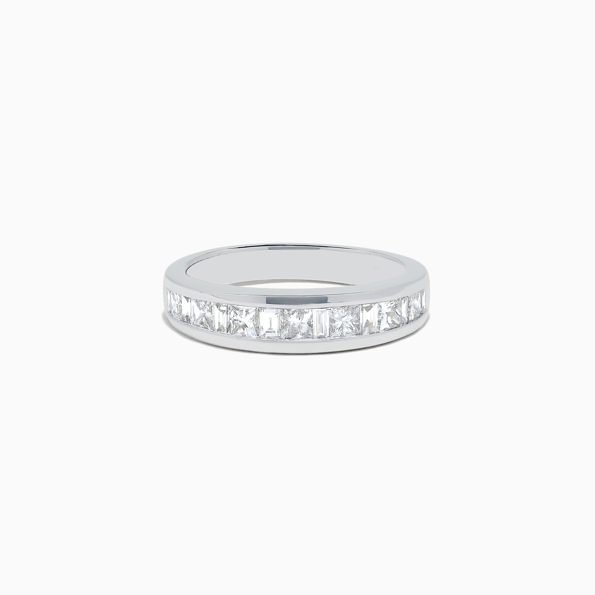14K White Gold Channel Set Diamond Band, 1.00 TCW