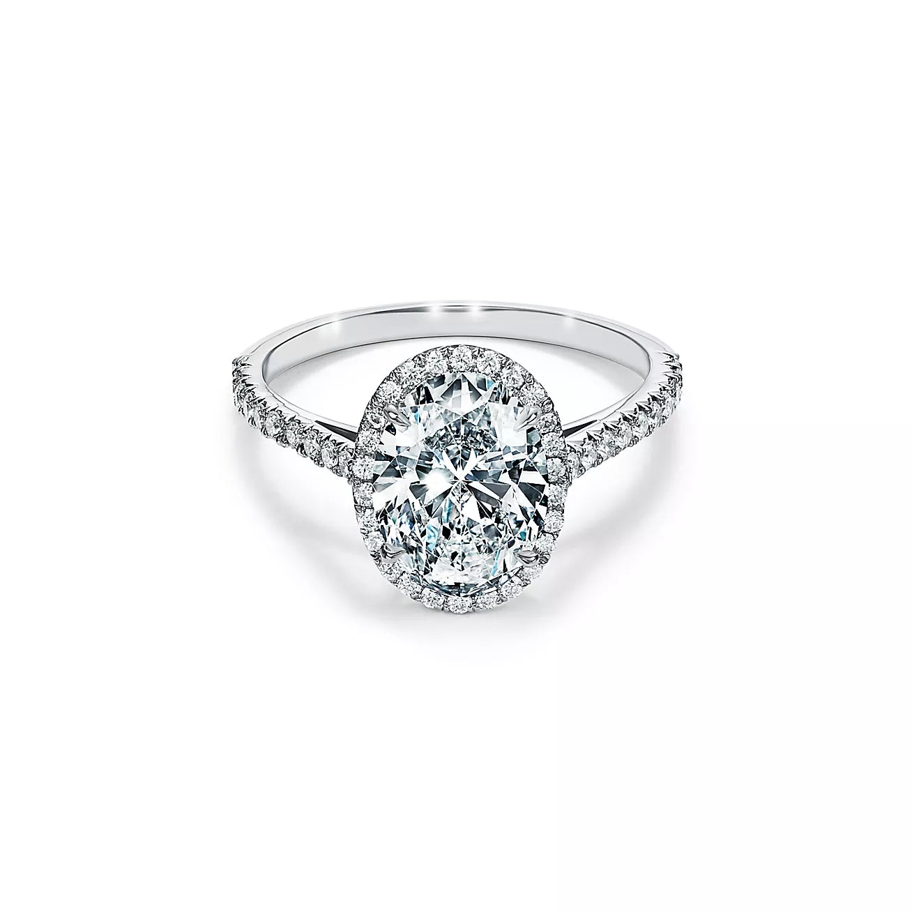 Oval Halo Engagement Ring 14k Gold