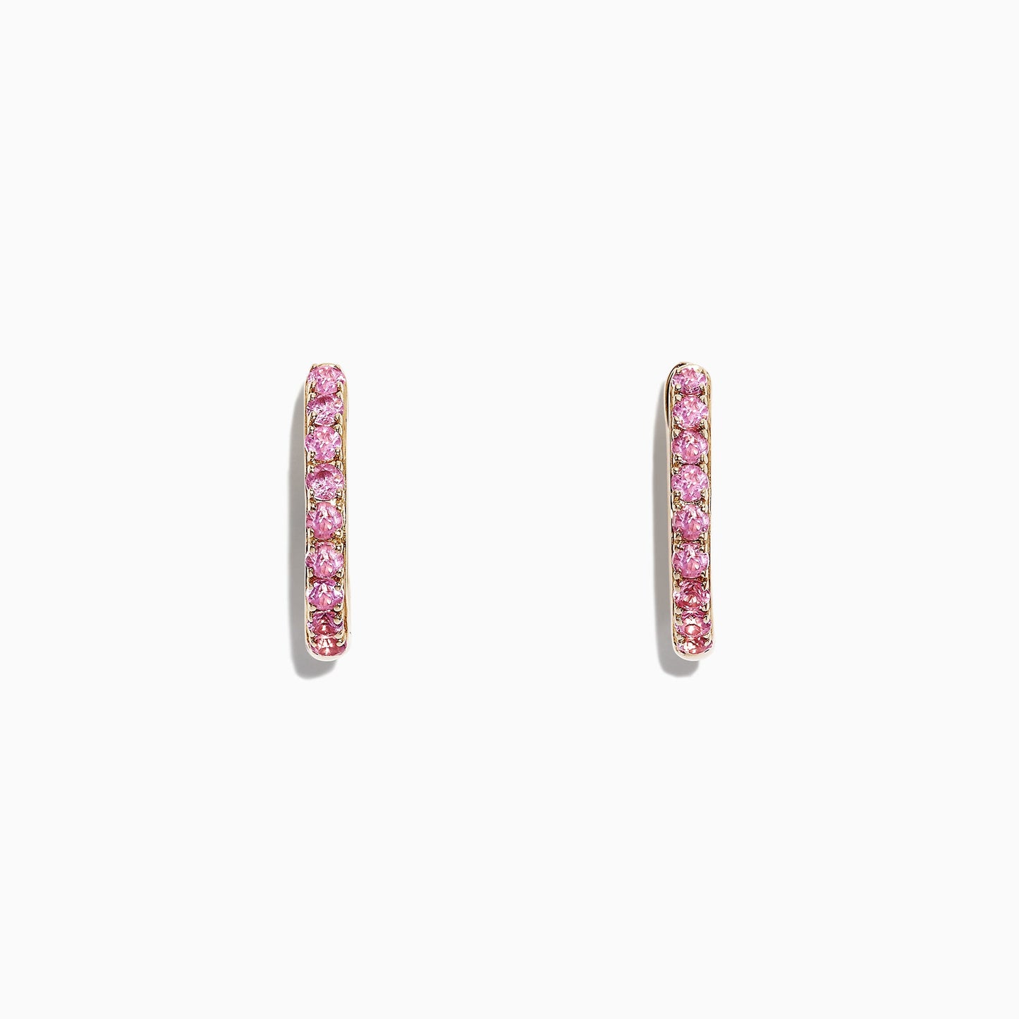14K solid gold diamond hoop earrings for women with brilliant round-cut diamonds, perfect for luxury everyday wear.