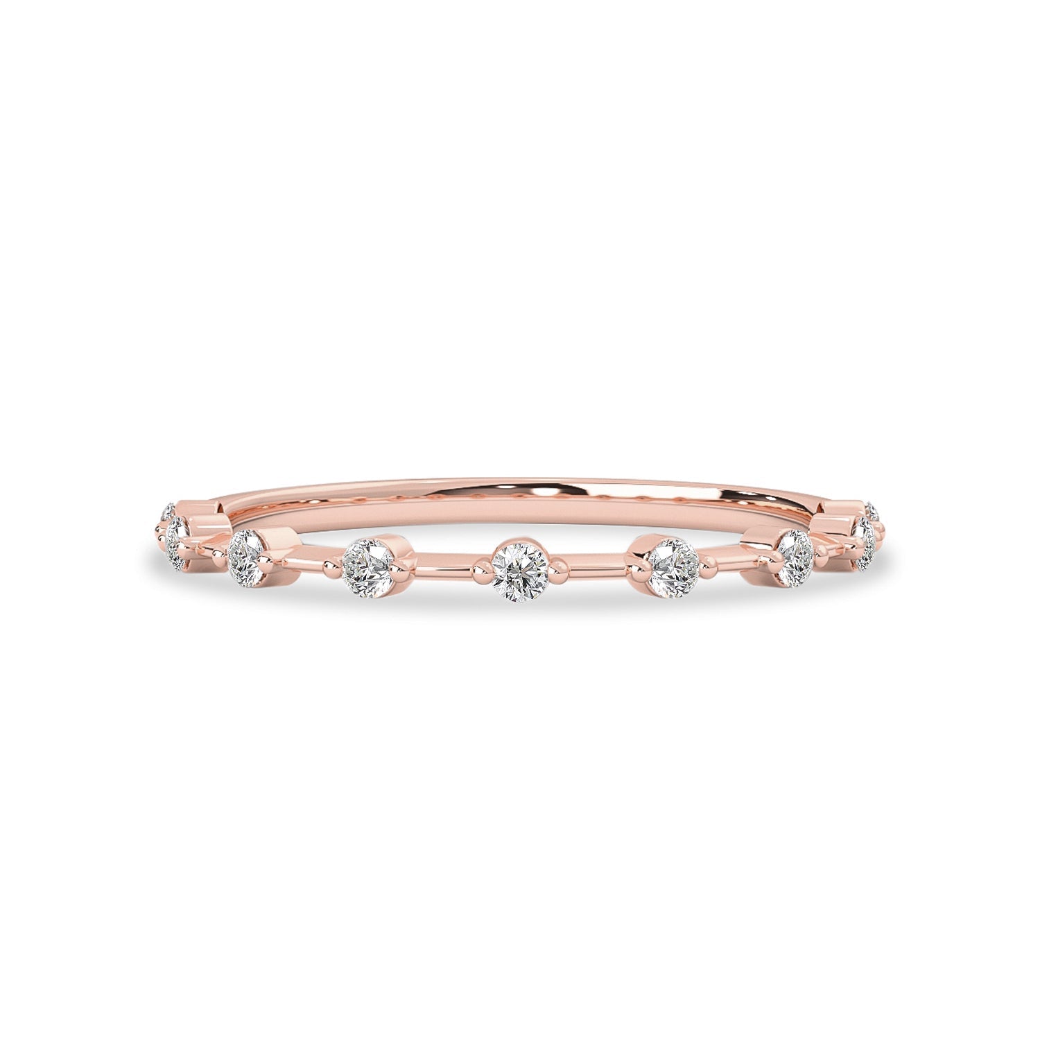 Floating Star Dot Eternity Ring