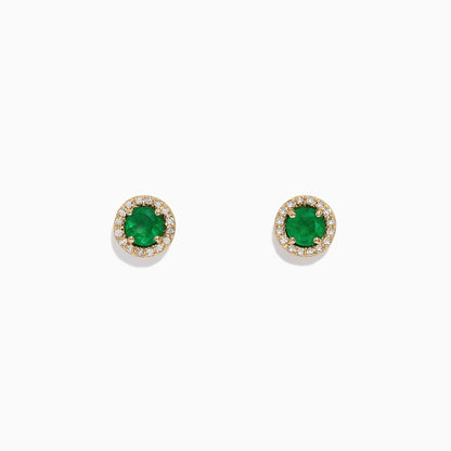 14K solid gold diamond hoop earrings for women with brilliant round-cut diamonds, perfect for luxury everyday wear.