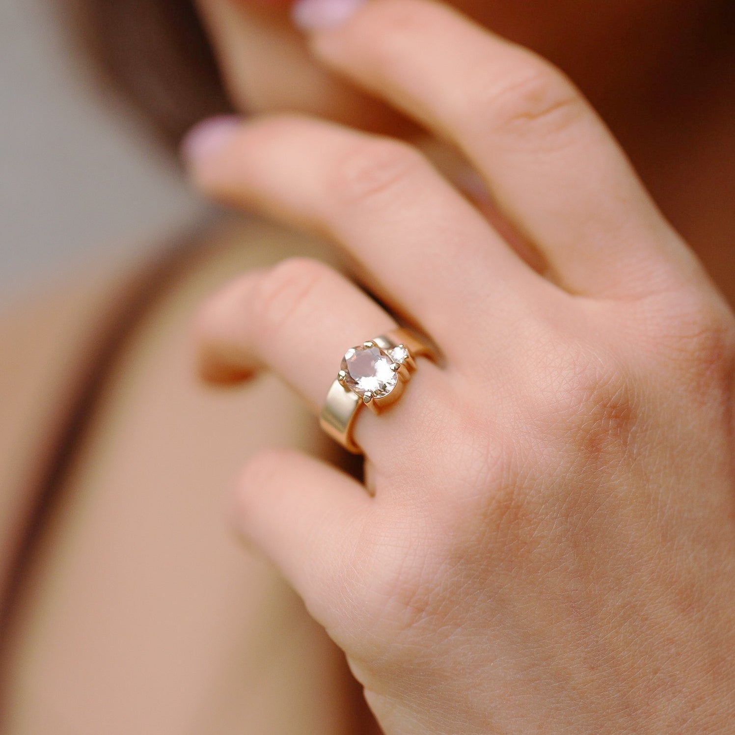 The Vibrant Soul Ring No.2, 2ct Morganite