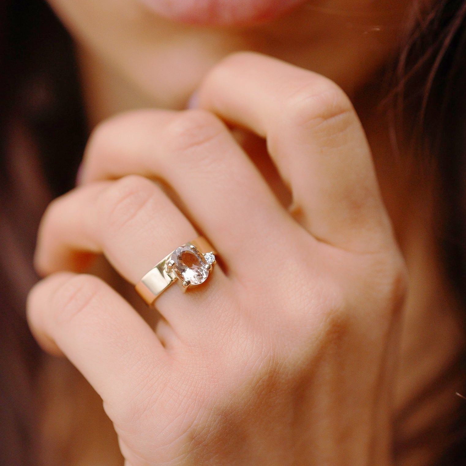 The Vibrant Soul Ring No.2, 2ct Morganite