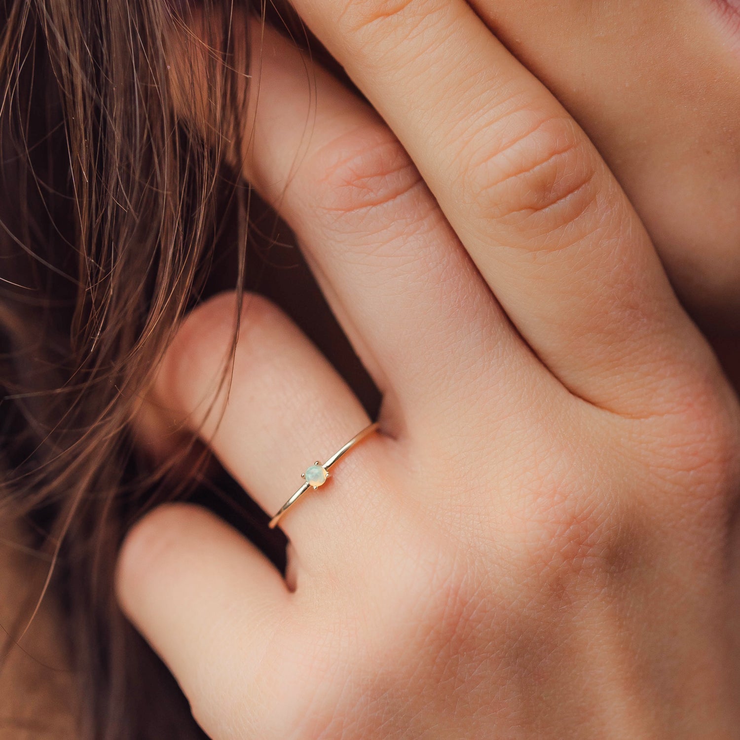 Little Opal Stacking Ring