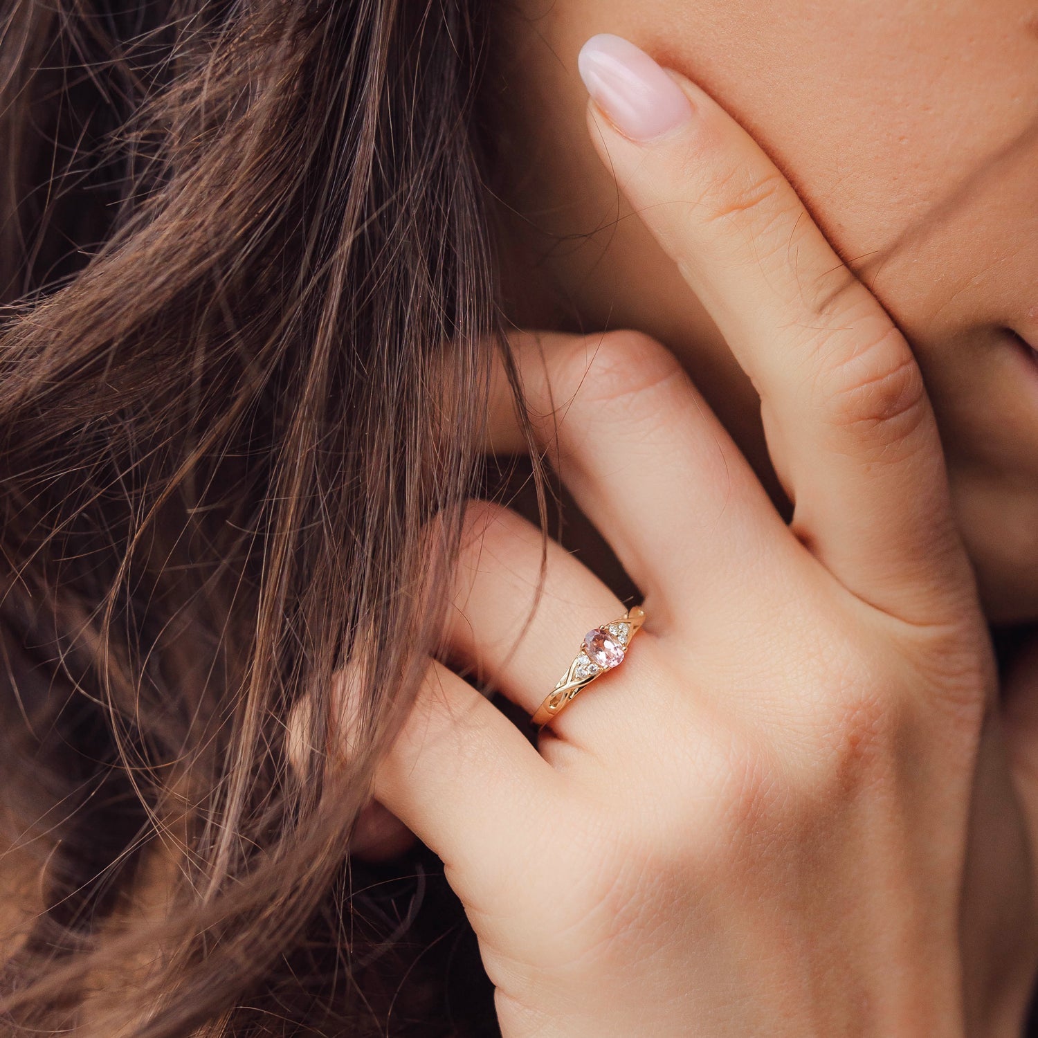 The Serene Swan Ring, Tourmaline & Diamonds