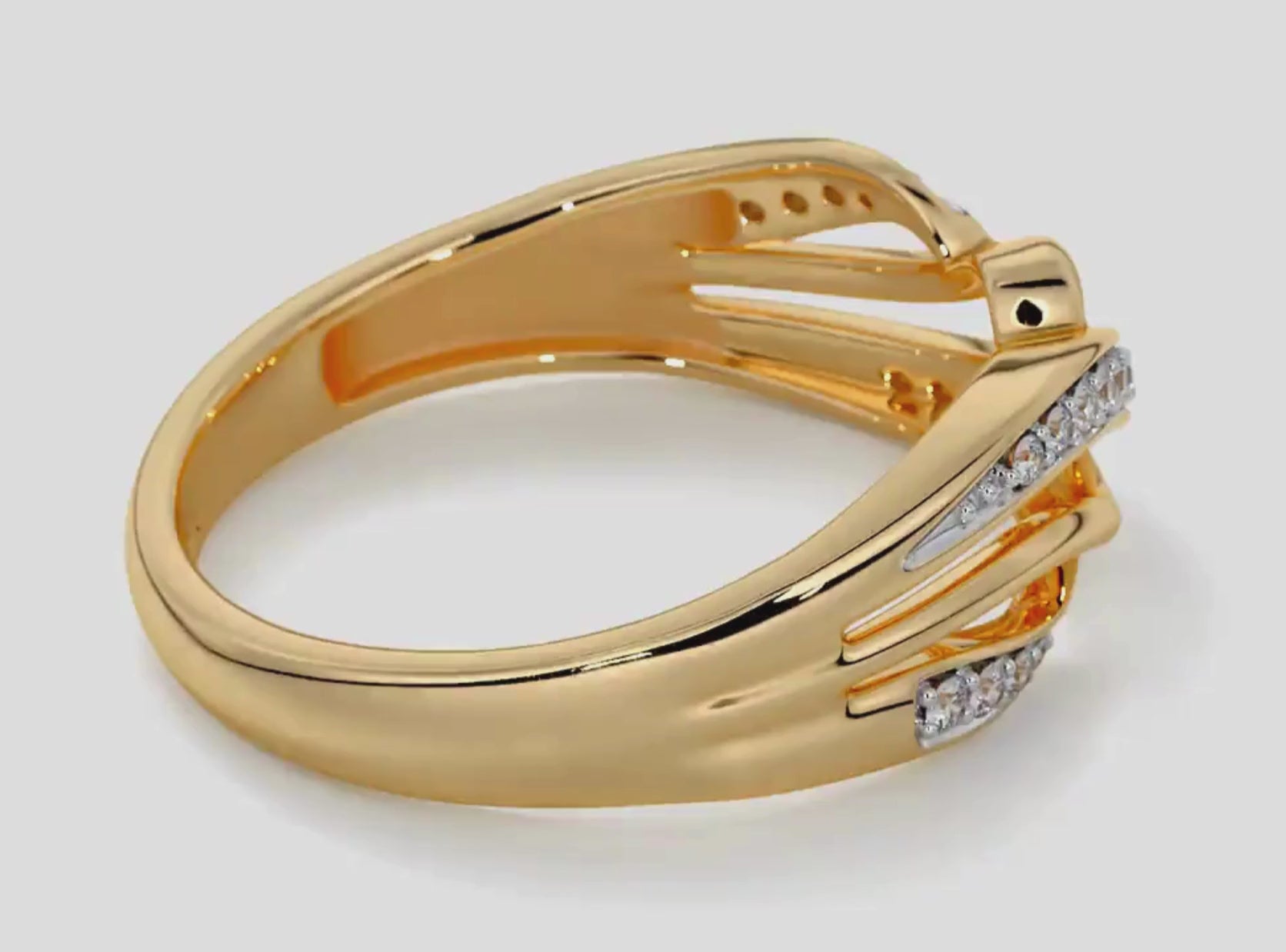 The Aurora Band Ring