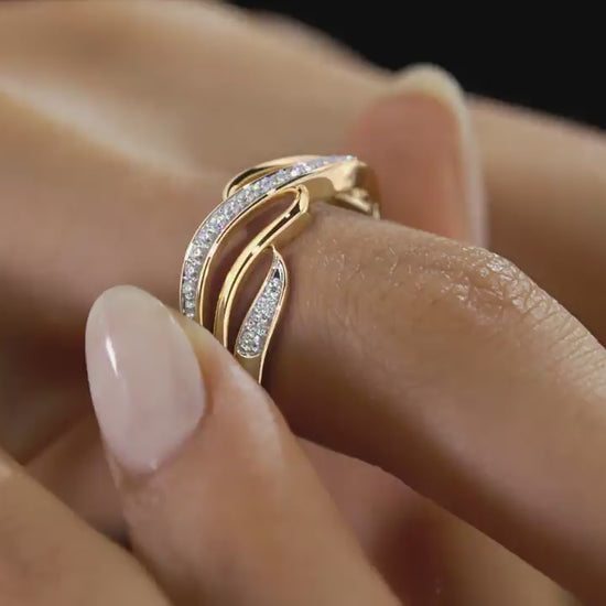 The Aurora Band Ring