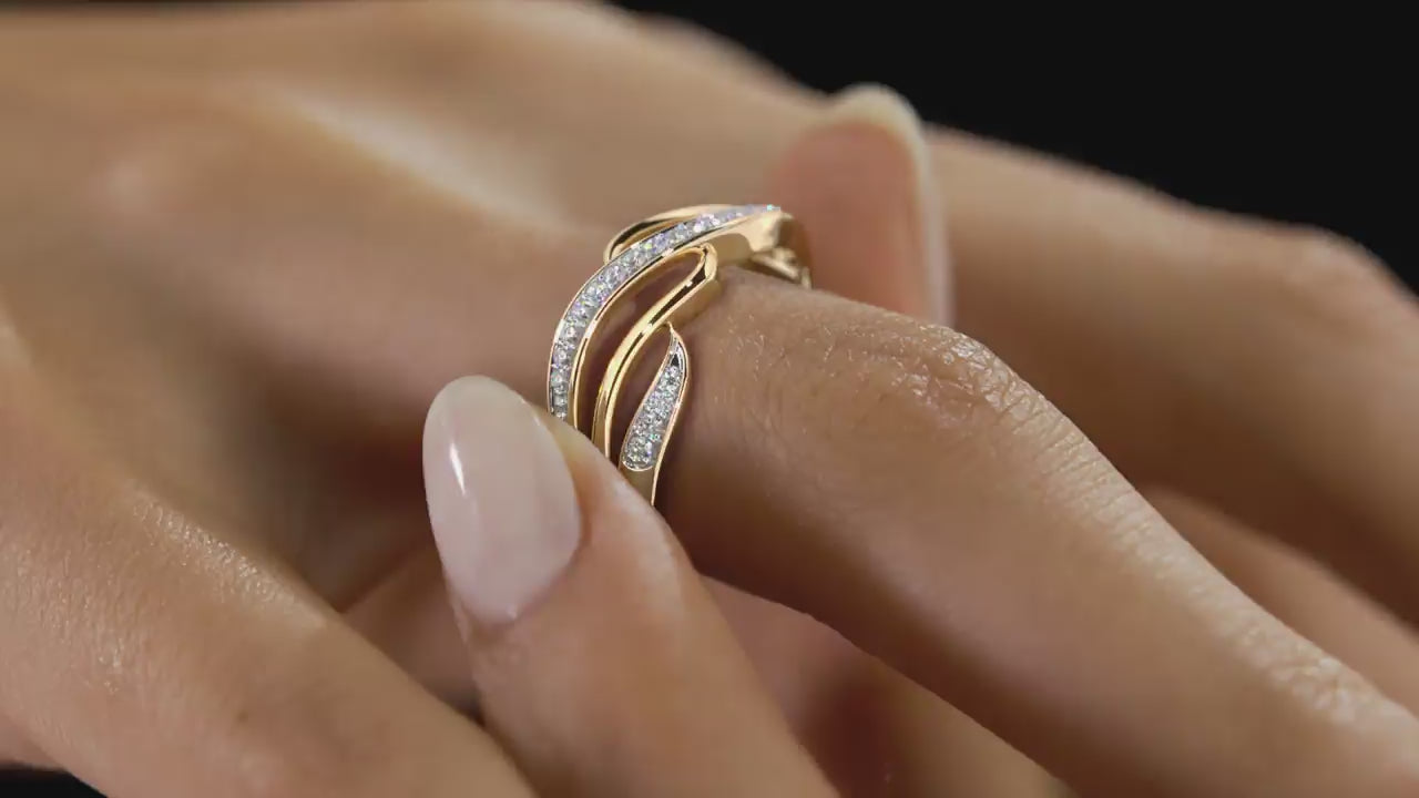 The Aurora Band Ring