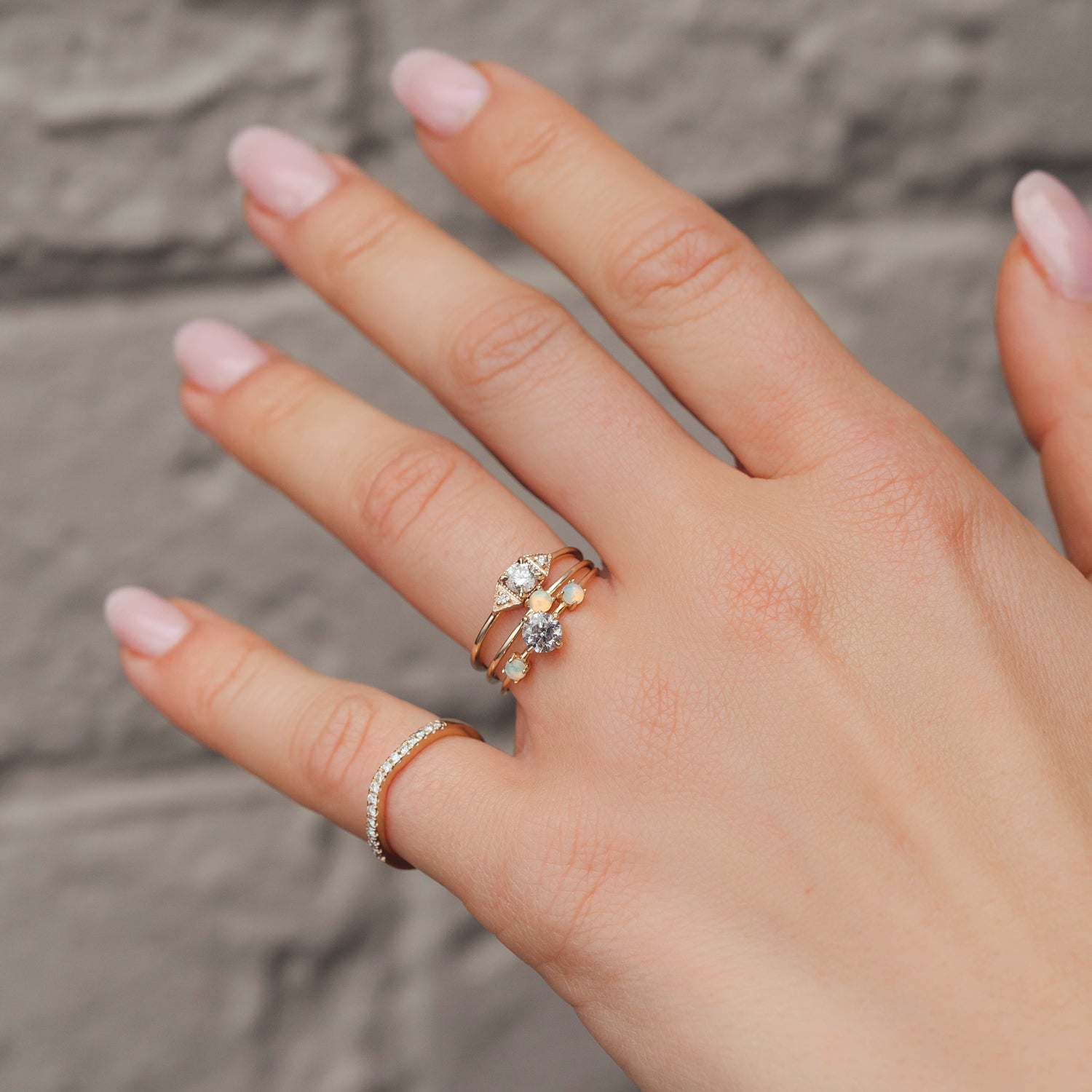 Little Opal Stacking Ring