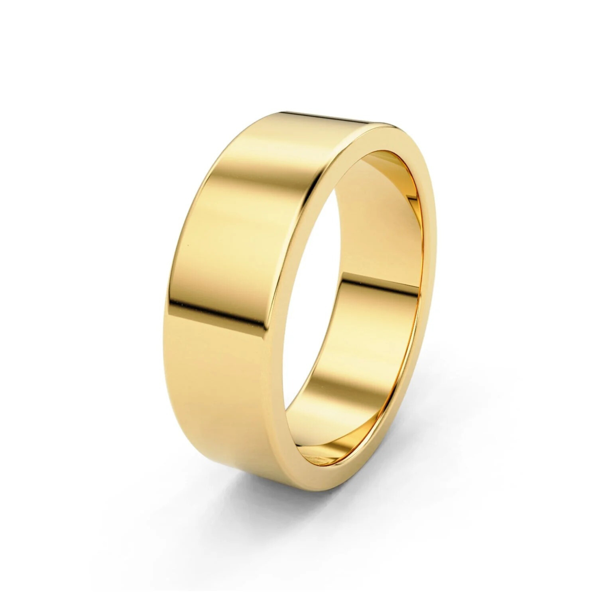 7mm Flat Forever Wedding Band, 14k Gold