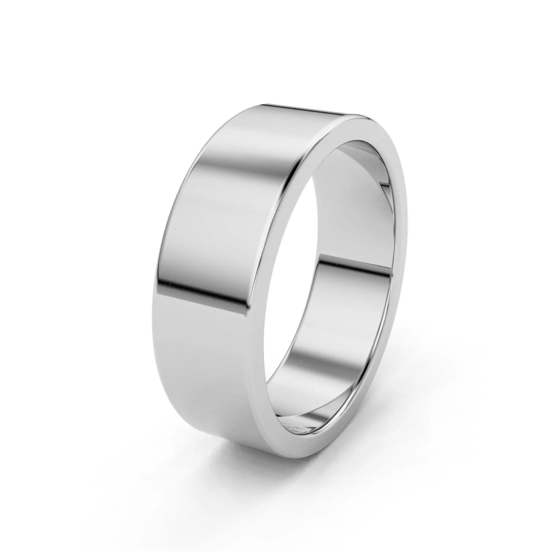 6mm Flat Forever Wedding Band, 22k Gold