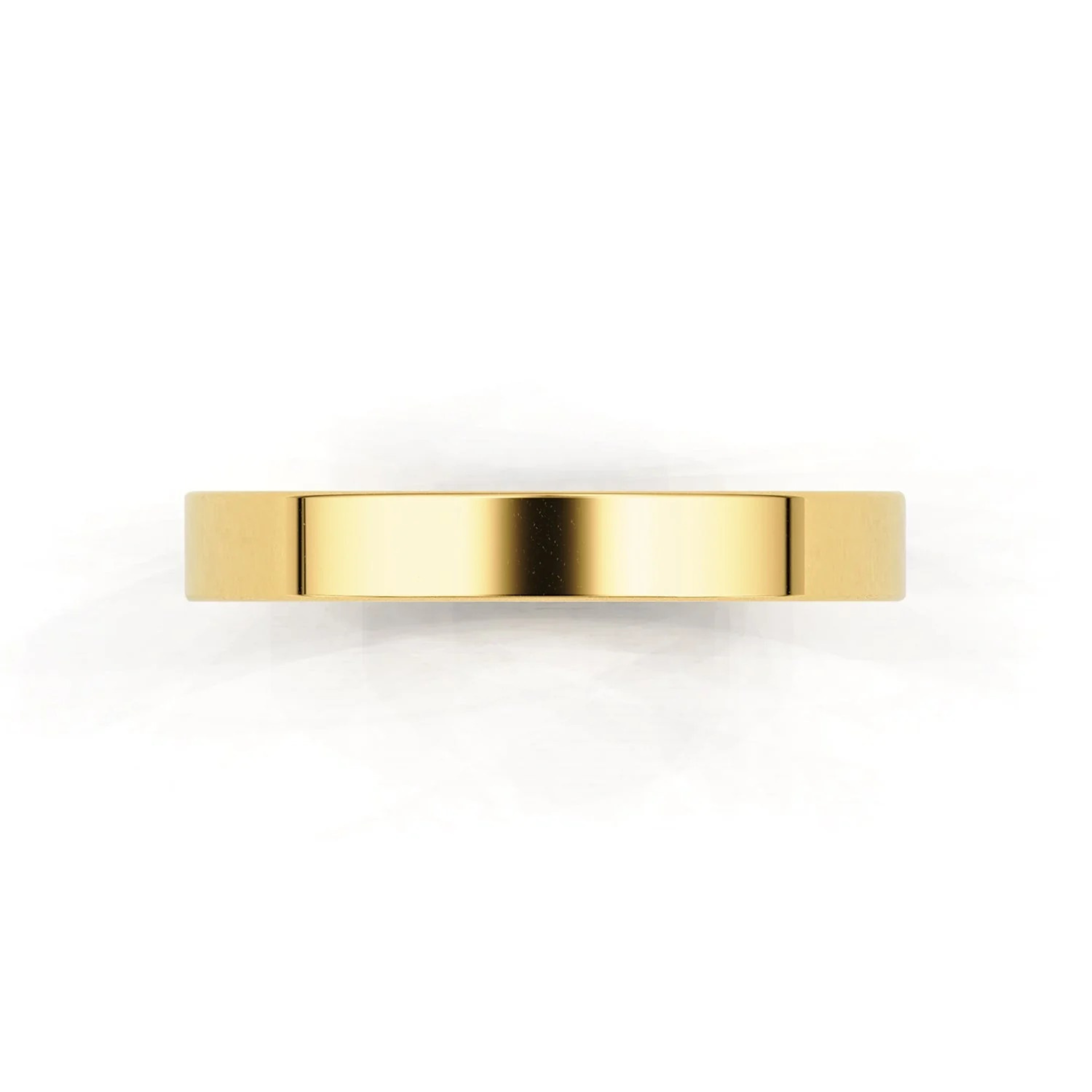 3mm Flat Forever Wedding Band, 14k Gold