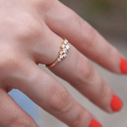 9-Stone Cluster Ring, Lab Grown Diamonds