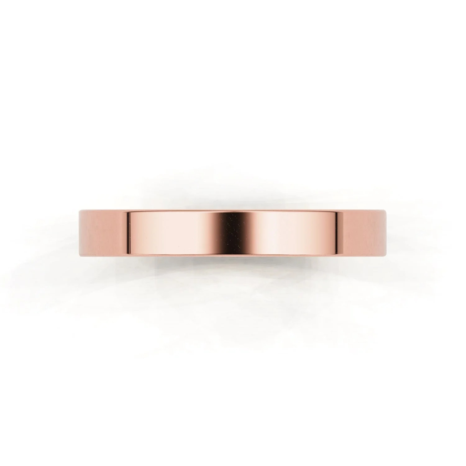 3mm Flat Forever Wedding Band, 14k Gold