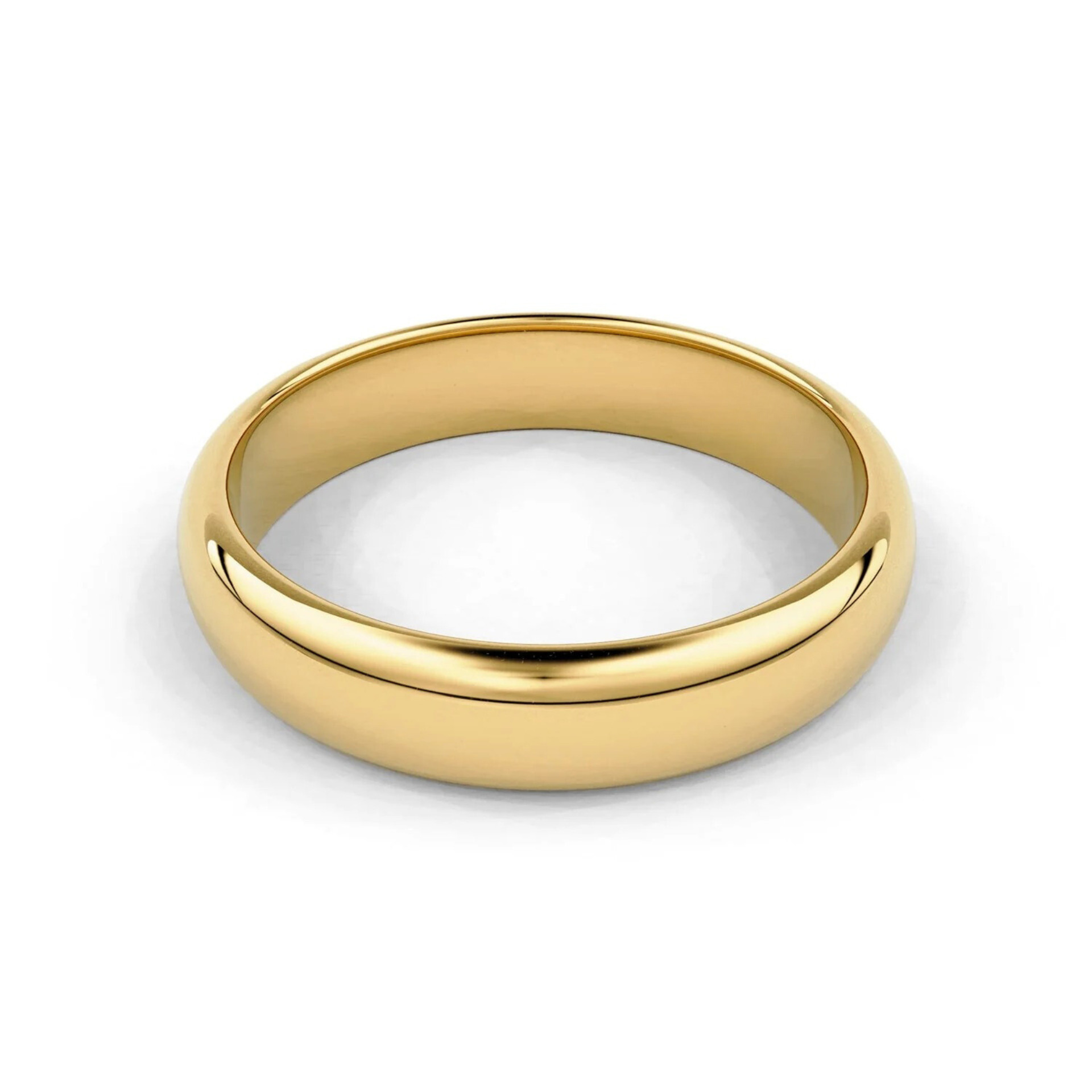 4mm Half-Round Forever Wedding Band in 14k Gold